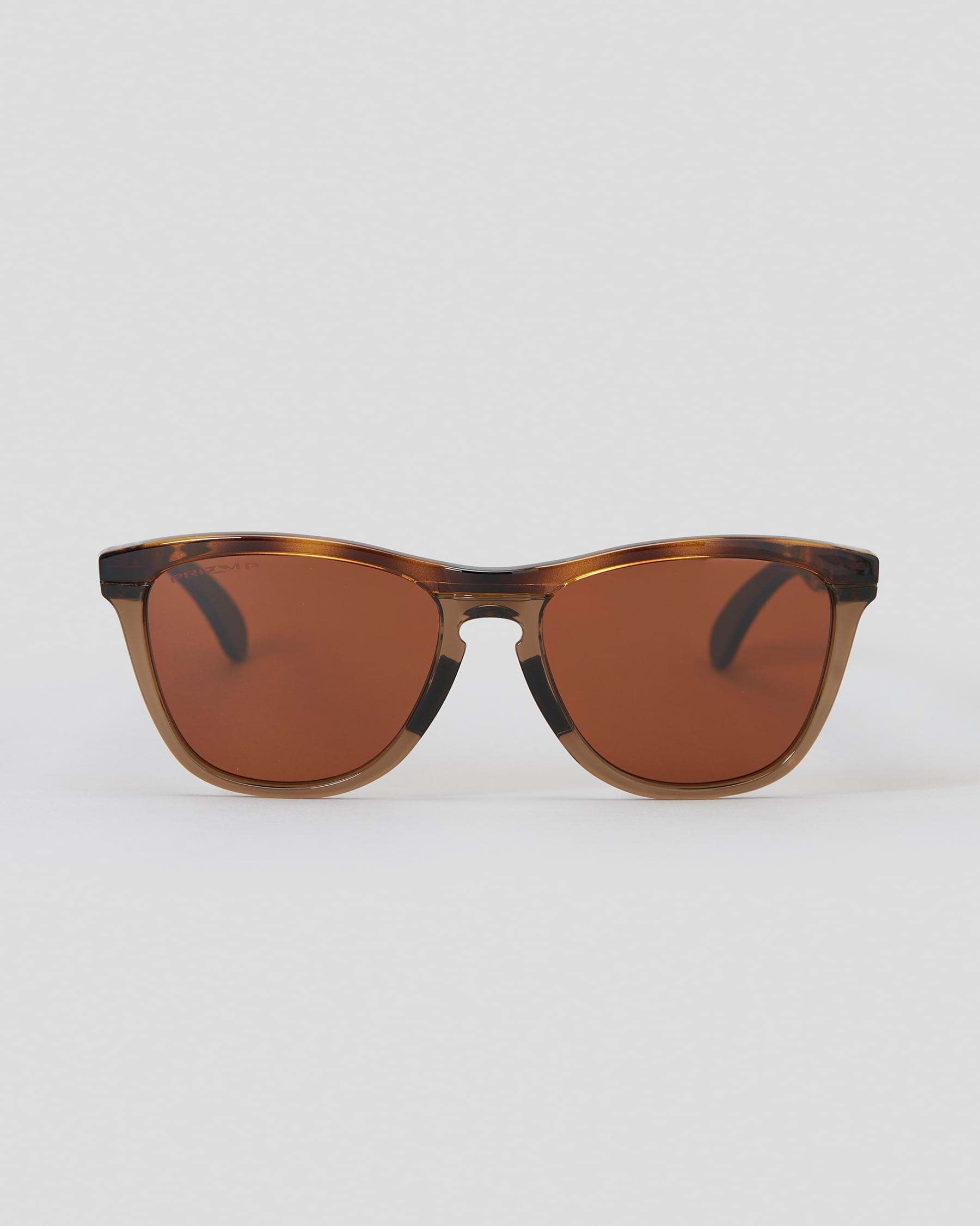  Oakley OO9284 Frogskins Range Round Sunglasses, Brown  Tortoise/Brown Smoke/Prizm Tungsten Polarized, 55 mm : Sports & Outdoors