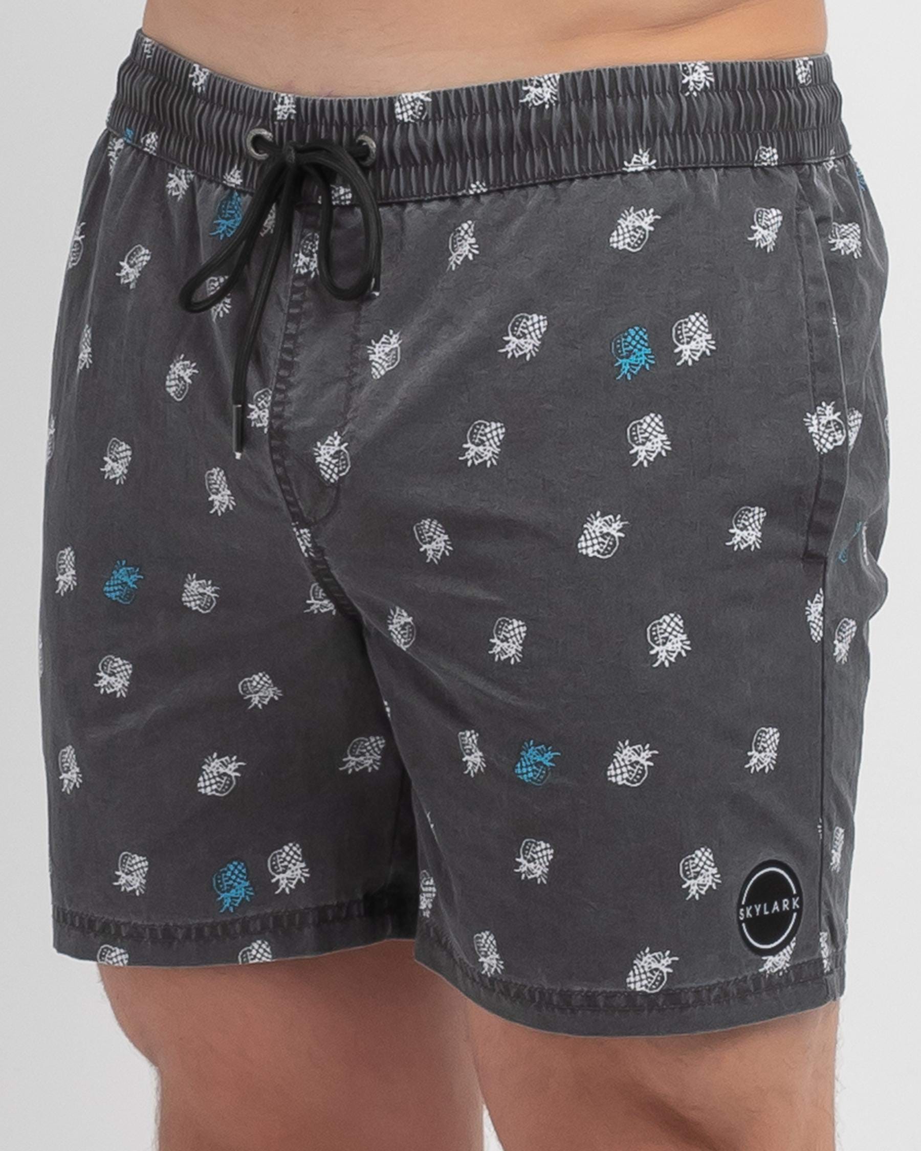 Shop Skylark Shaded Mully Shorts In Black - Fast Shipping & Easy ...