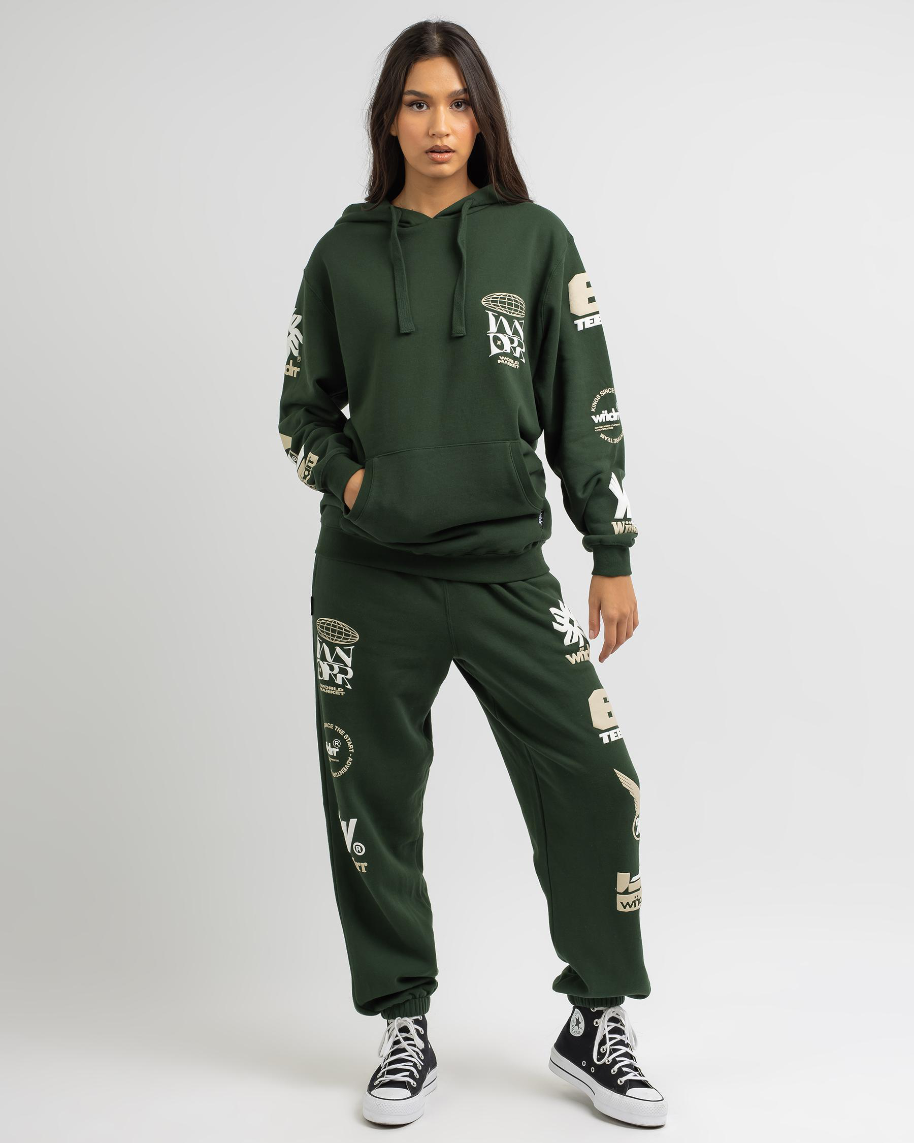 Wndrr Market Hoodie In Forest Green - Fast Shipping & Easy Returns ...