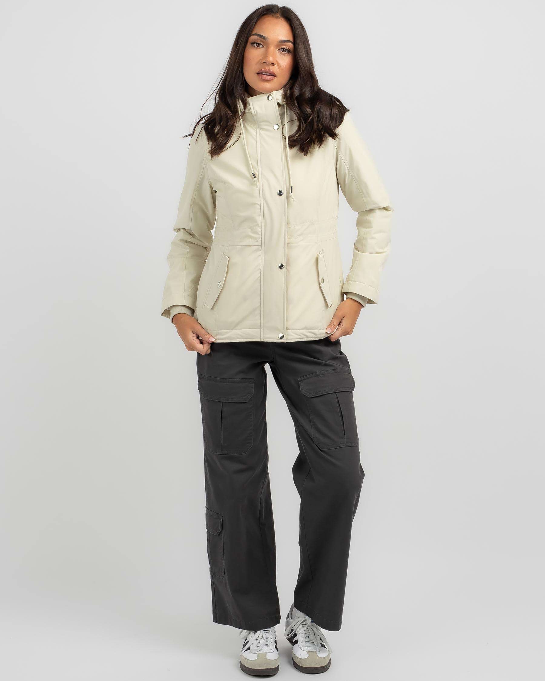 Shop Ava And Ever Fuji Anorak Jacket In Bone - Fast Shipping & Easy ...