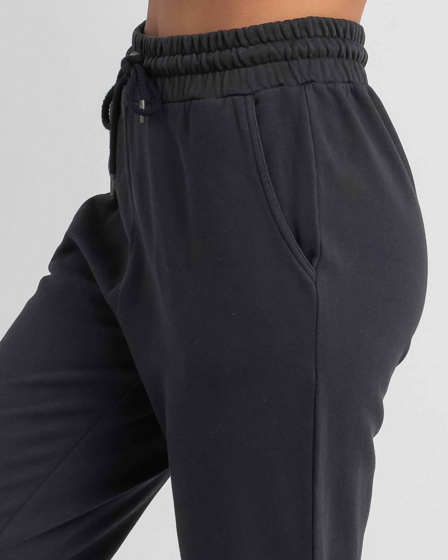 Shop Roxy Only You Track Pants In Anthracite - Fast Shipping & Easy ...