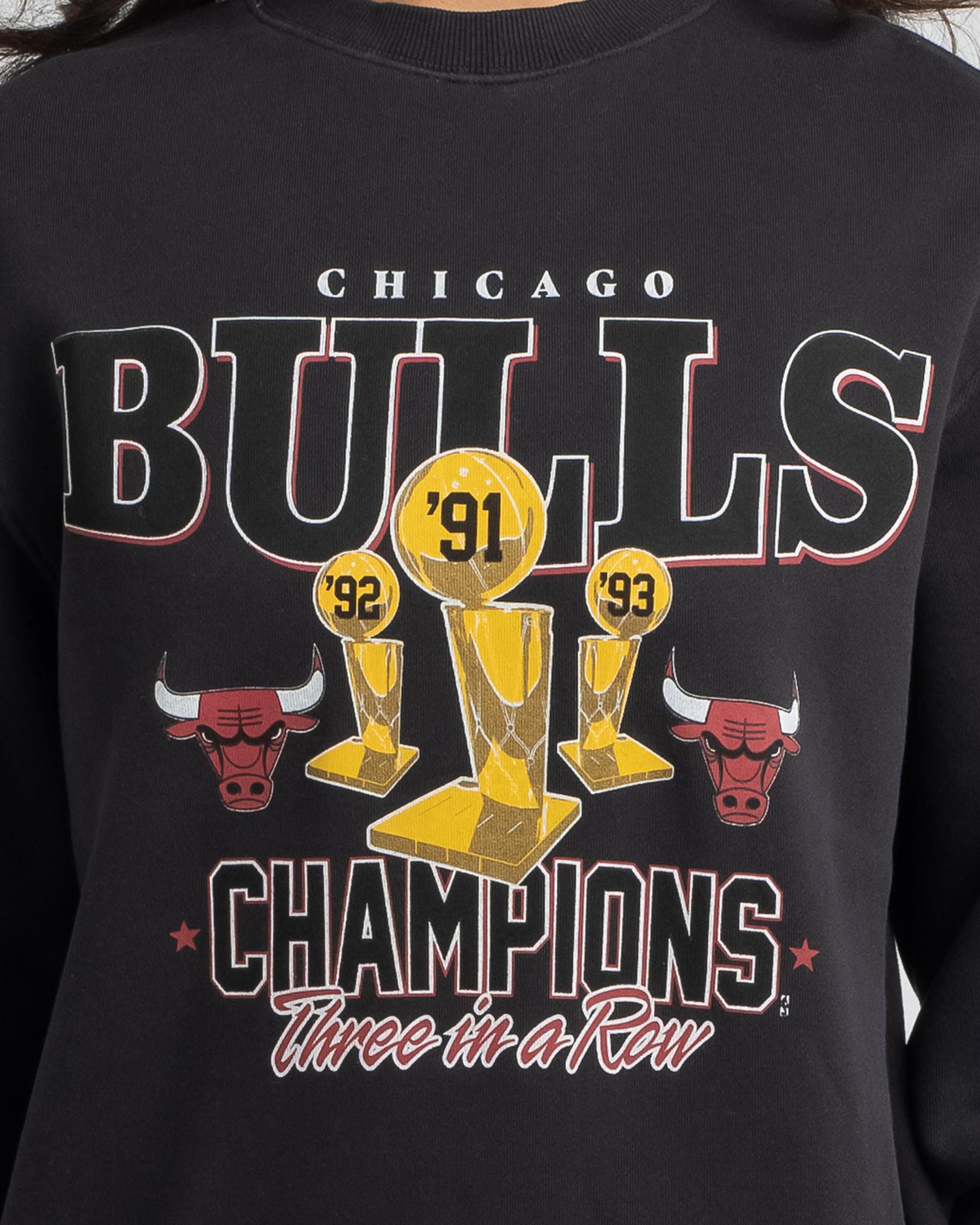 Shop Mitchell & Ness Vintage Championship Trophy Sweatshirt In Faded ...