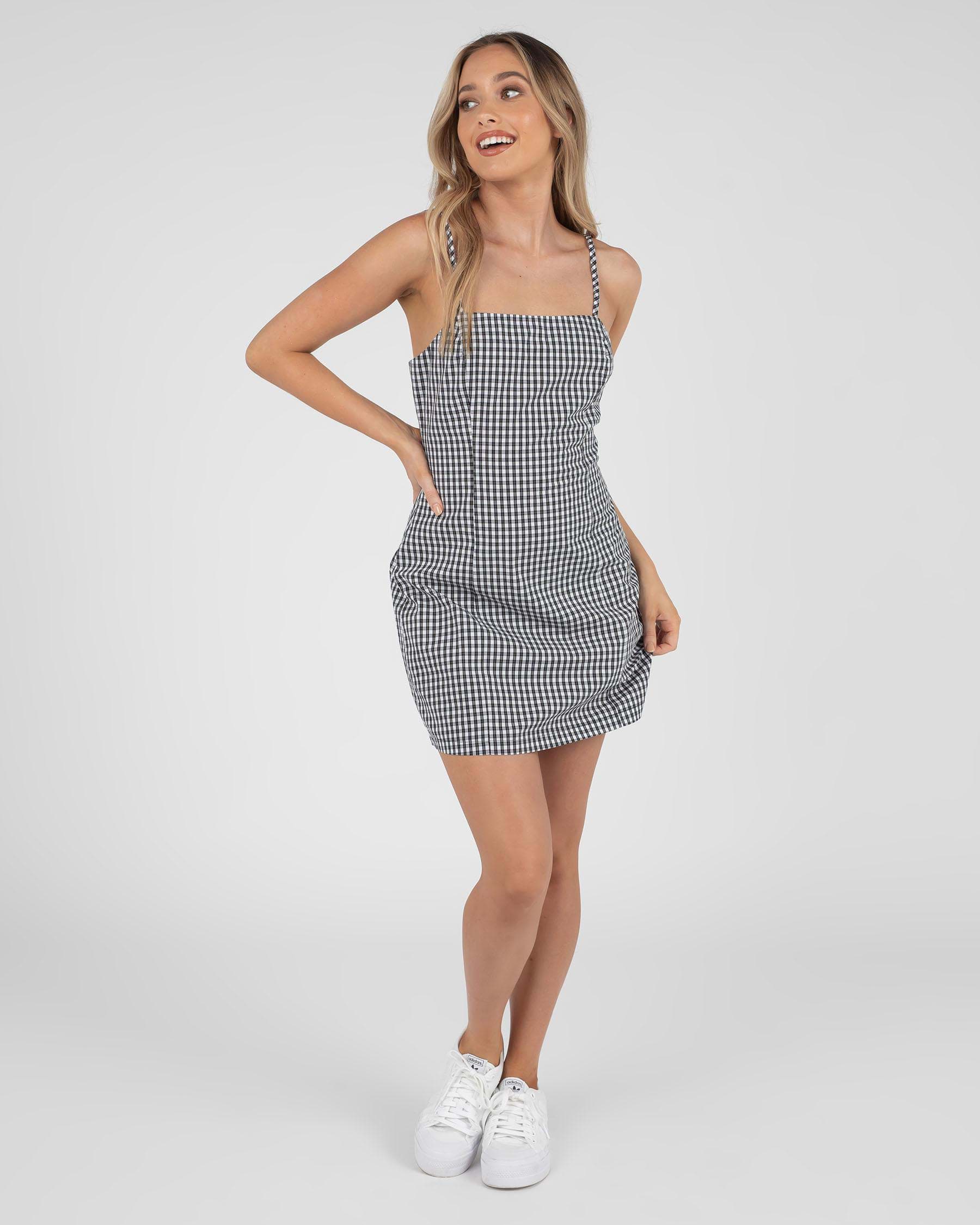 Shop Mooloola Hickory Dress In Black Gingham - Fast Shipping & Easy ...