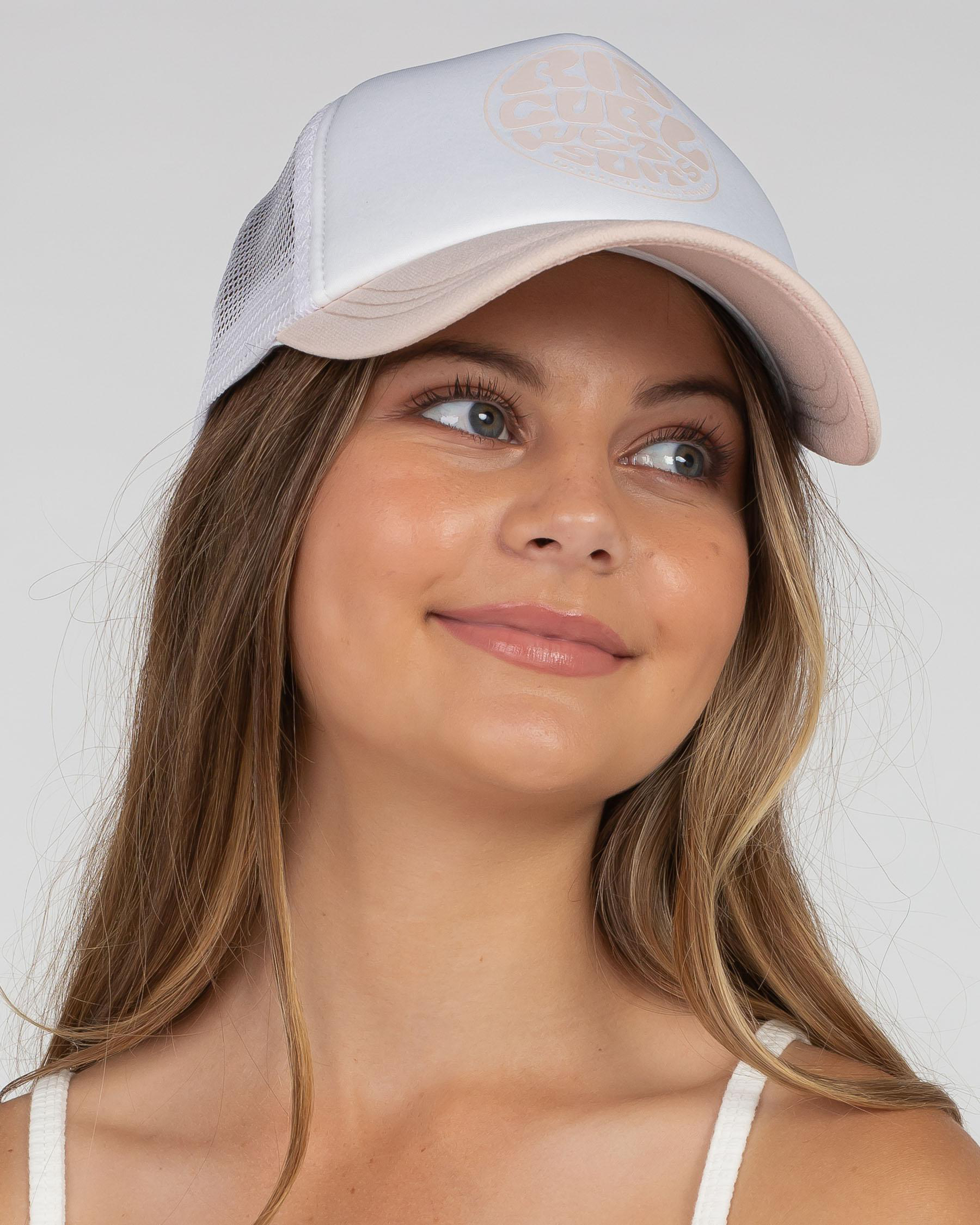 Rip Curl Girls' Surfers Essential Trucker Cap In Light Peach - Fast ...