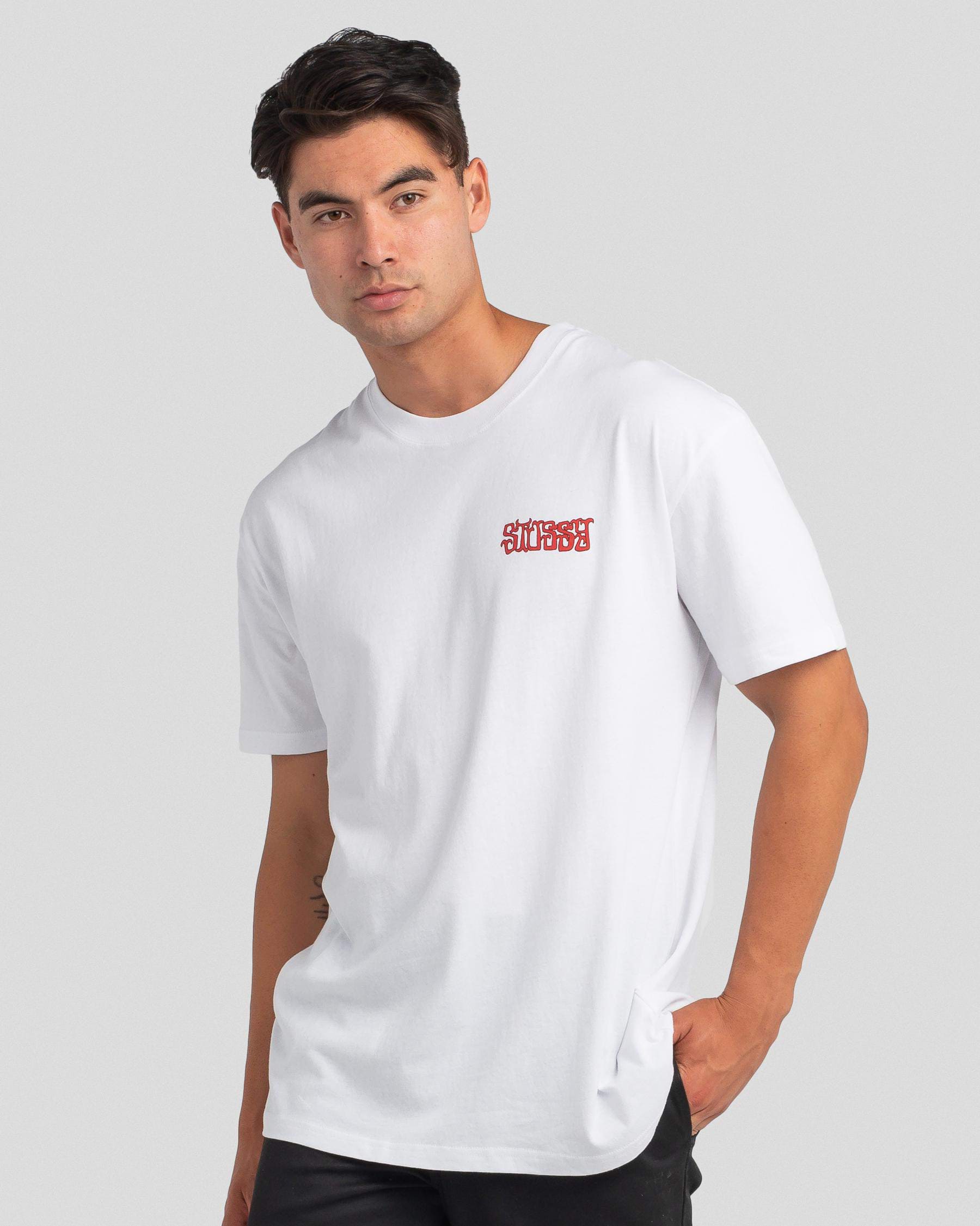 Shop Stussy Chess T-Shirt In White - Fast Shipping & Easy Returns ...