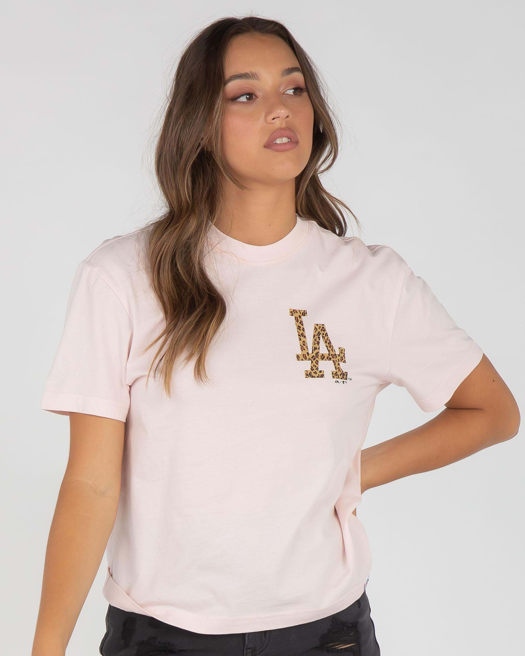 Majestic, Shirts & Tops, Girls Dodgers Pink Jersey