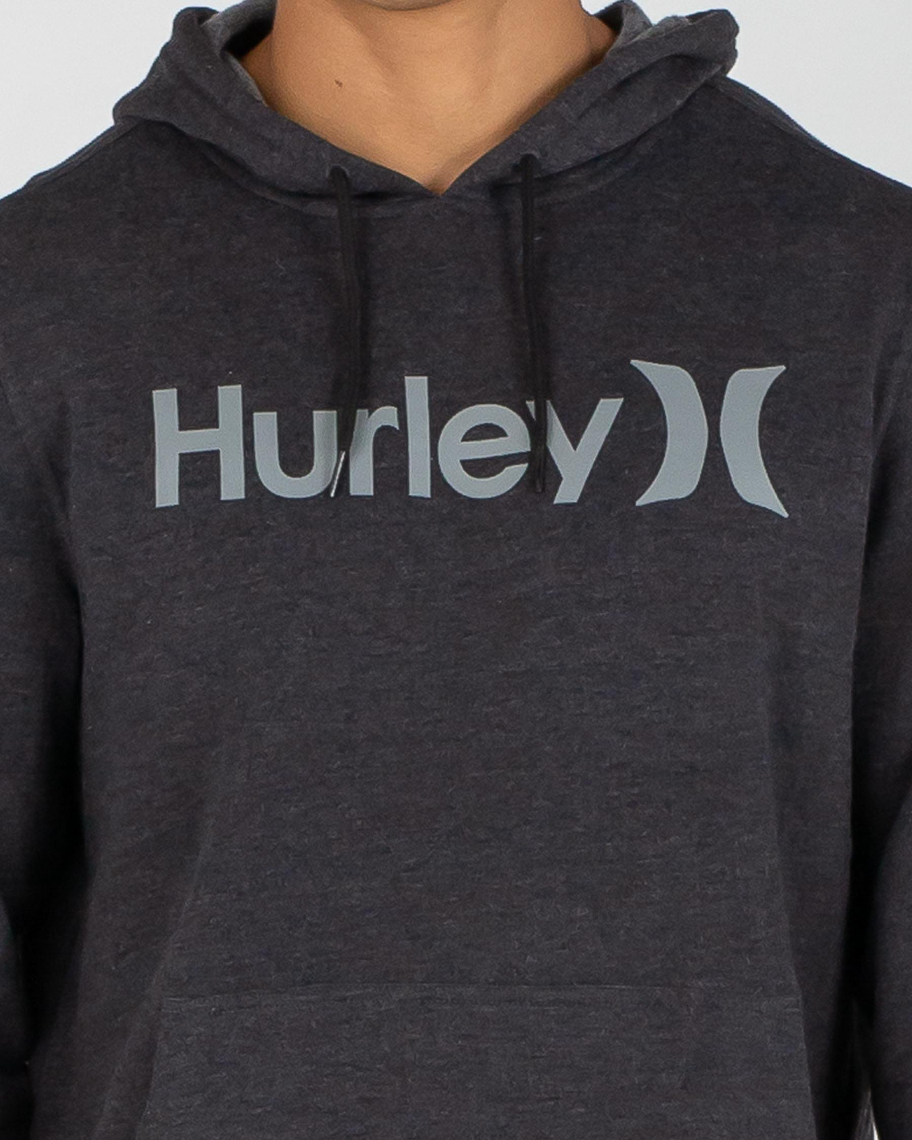 Shop Hurley One and Only Hoodie In Black Heather - Fast Shipping & Easy ...