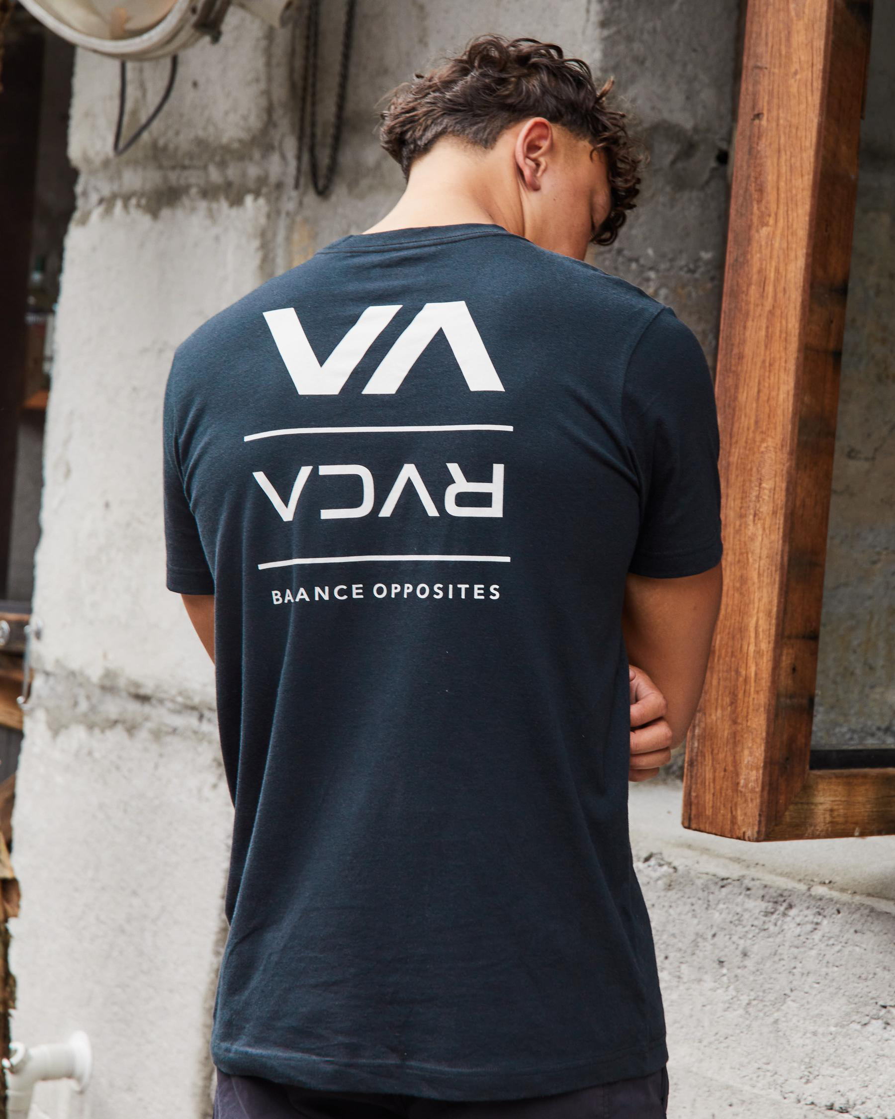 RVCA Down With T-Shirt In Black - Fast Shipping & Easy Returns - City ...