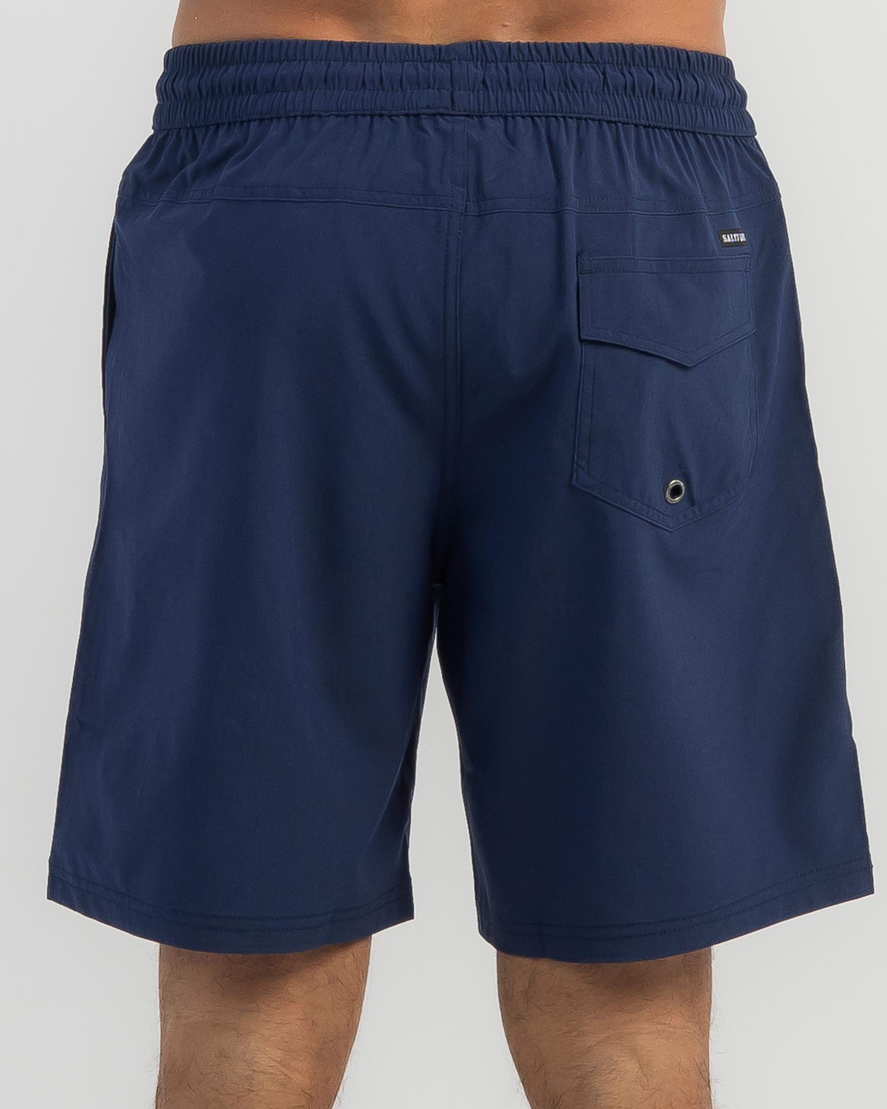 Shop Salty Life Cyclone Board Shorts In Navy - Fast Shipping & Easy ...
