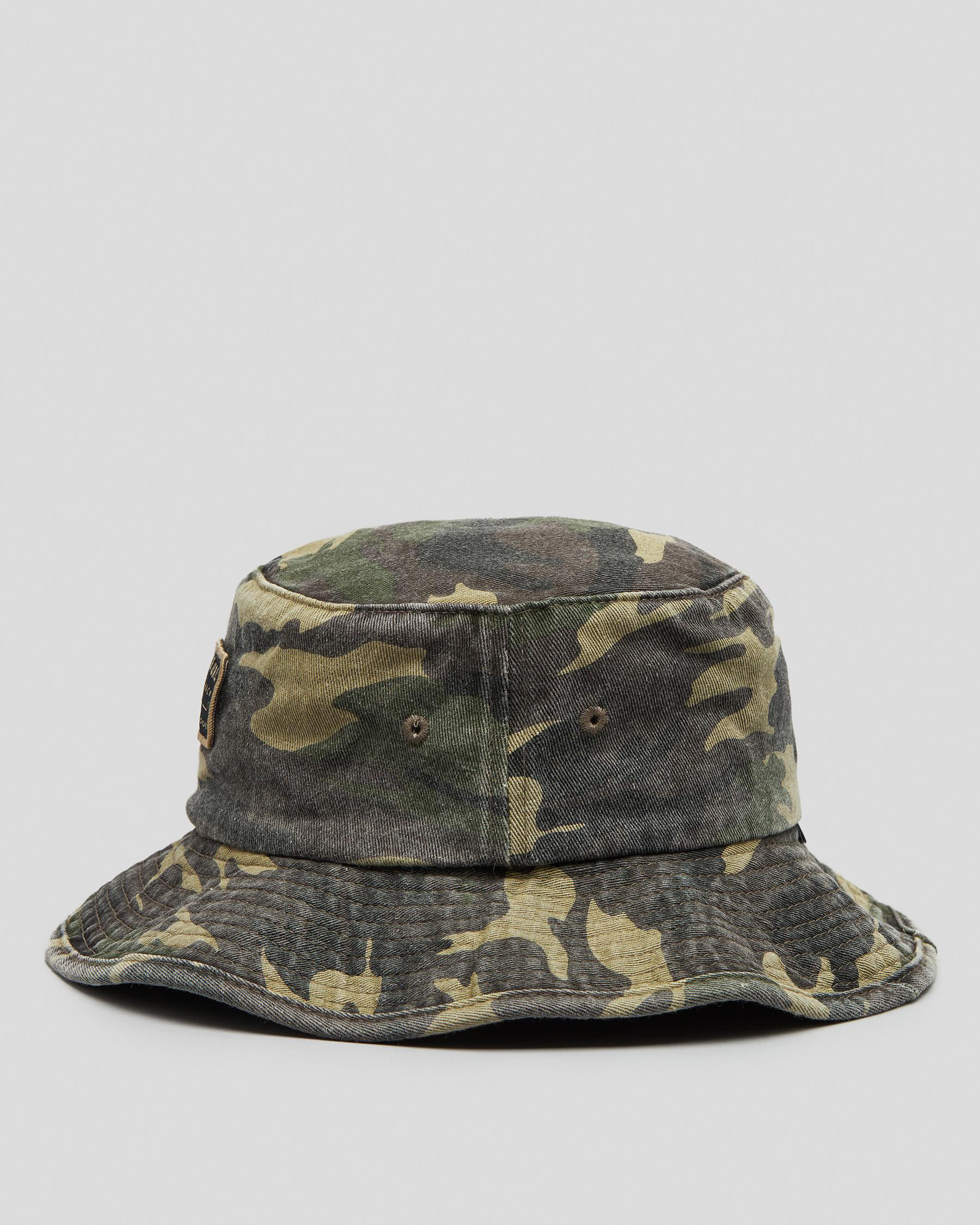 Shop Rip Curl Toddlers' Camo Crusher Wide Brim Hat In Olive - Fast ...