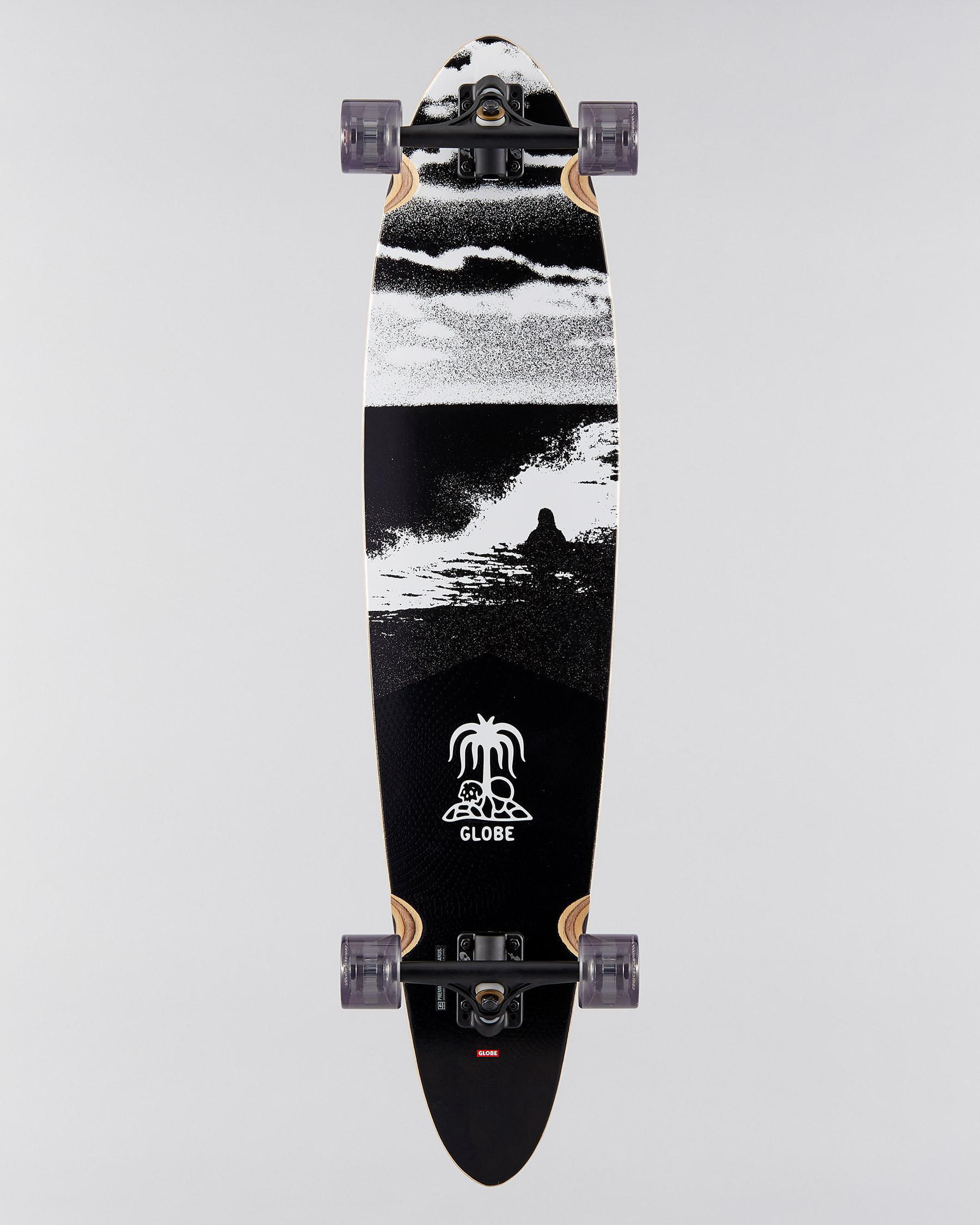 Shop Globe Pinner Classic 40 Longboard In Coconutblack Fast