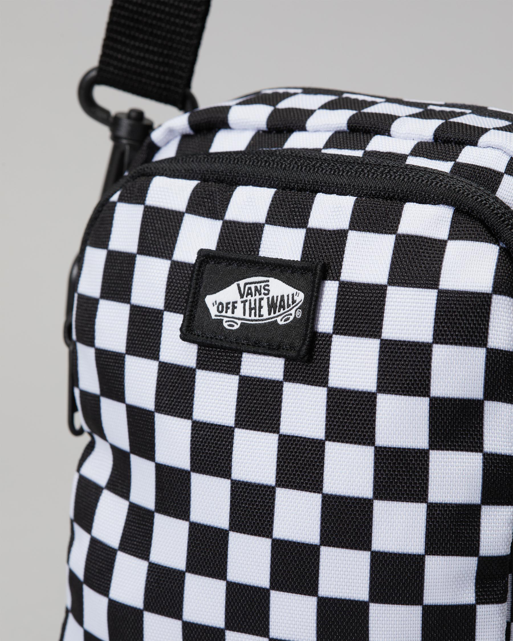Vans Go Getter Black & White Checkered Crossbody Bag