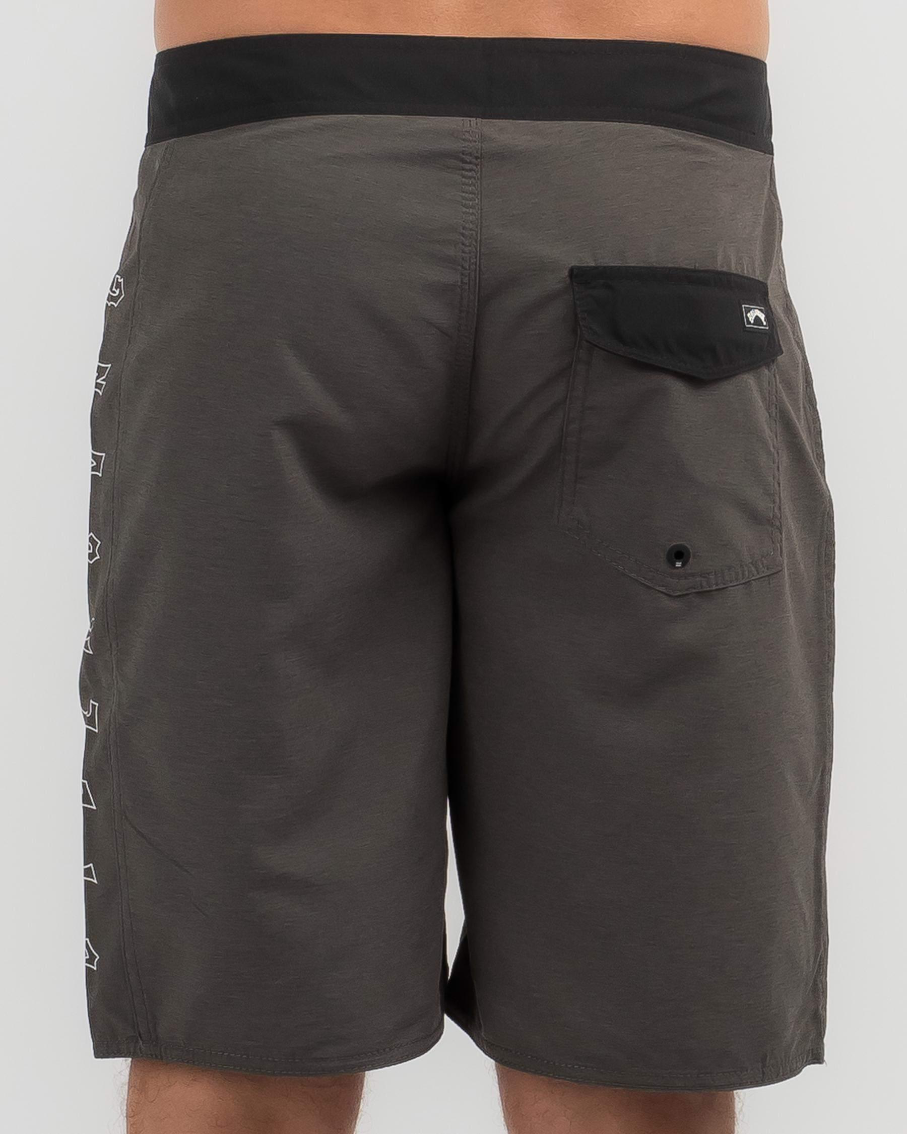 Shop Billabong Shadow Cut OG Board Shorts In Black - Fast Shipping ...