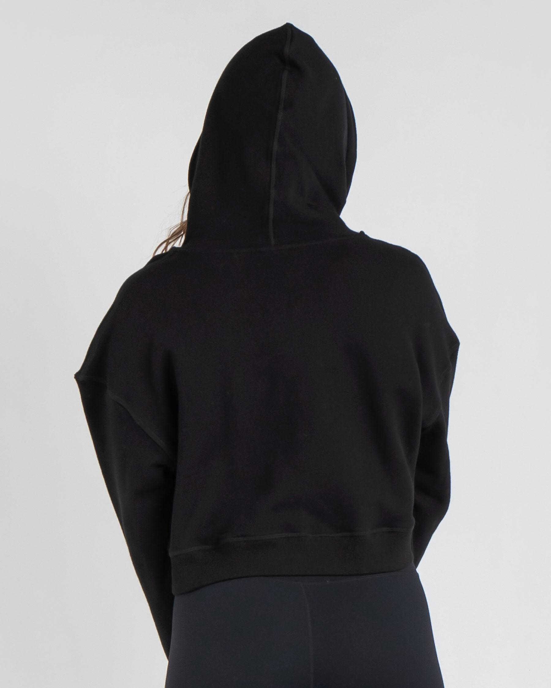 Shop Jetpilot Cropped Hoodie In Black - Fast Shipping & Easy Returns ...