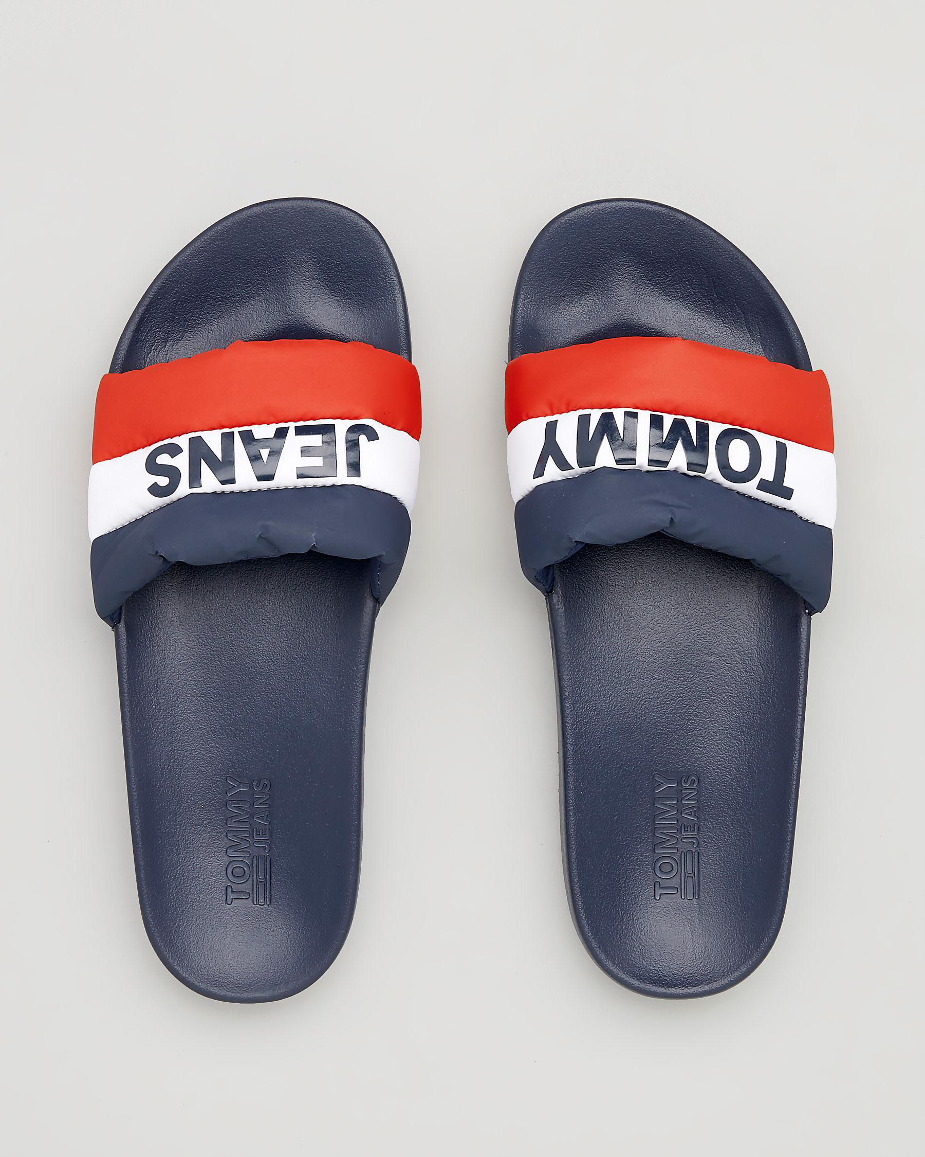 Tommy Hilfiger Tommy Hilfiger Pool Slide Sandals In Rvb Red/vblu - Fast ...