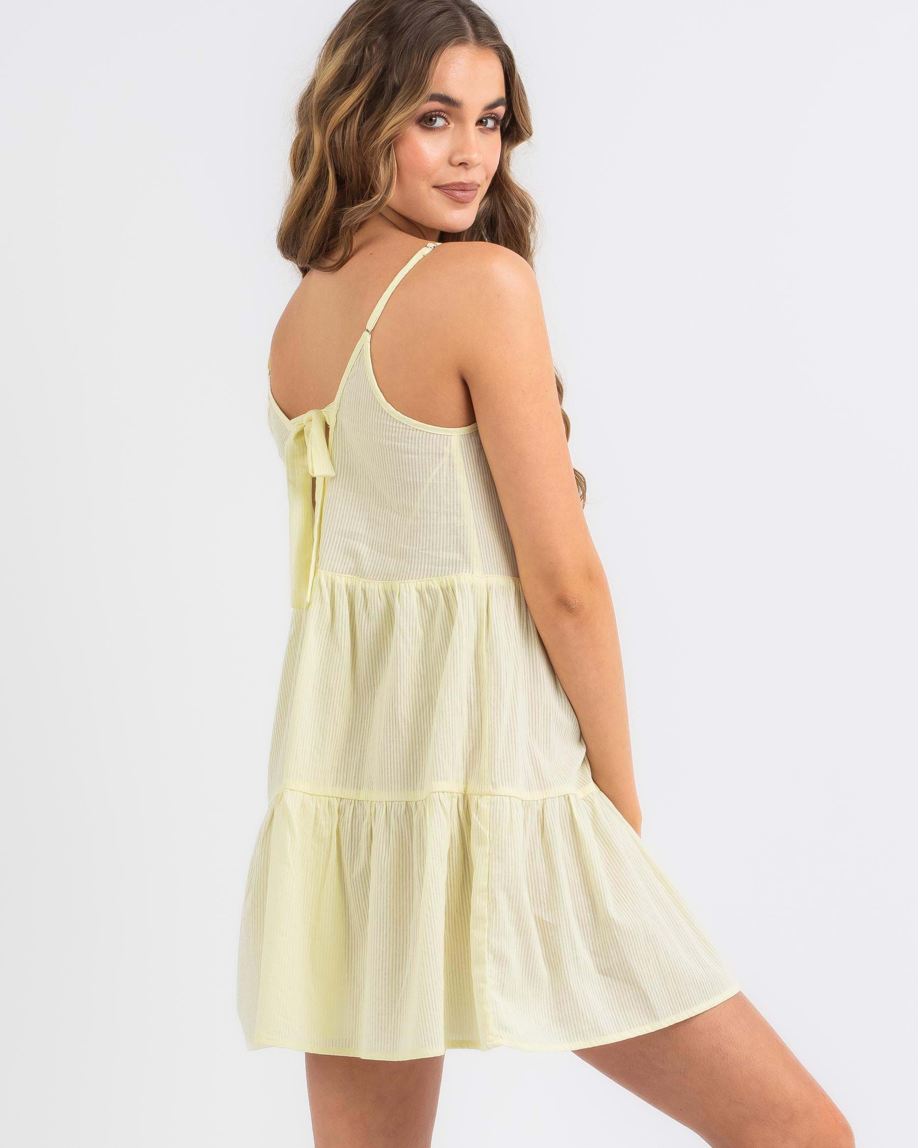 Shop Mooloola Stephy Dress In Popcorn - Fast Shipping & Easy Returns ...