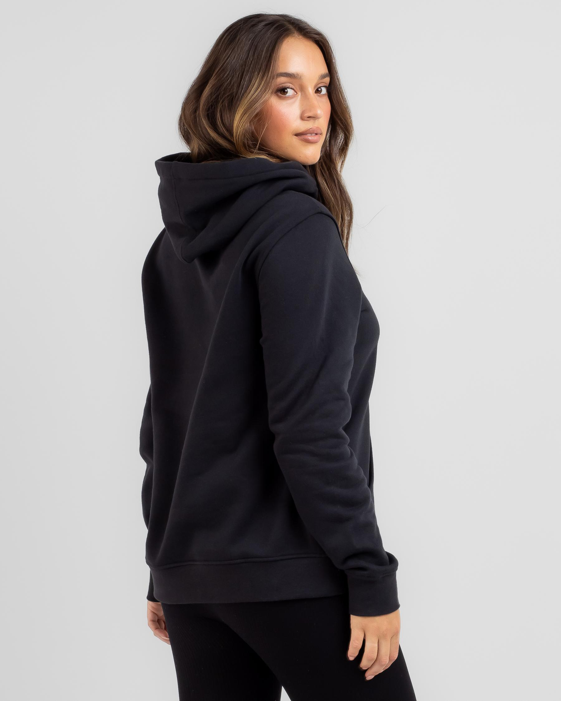 Shop Fox Boundary Pullover Fleece Hoodie In Black/pink - Fast Shipping ...