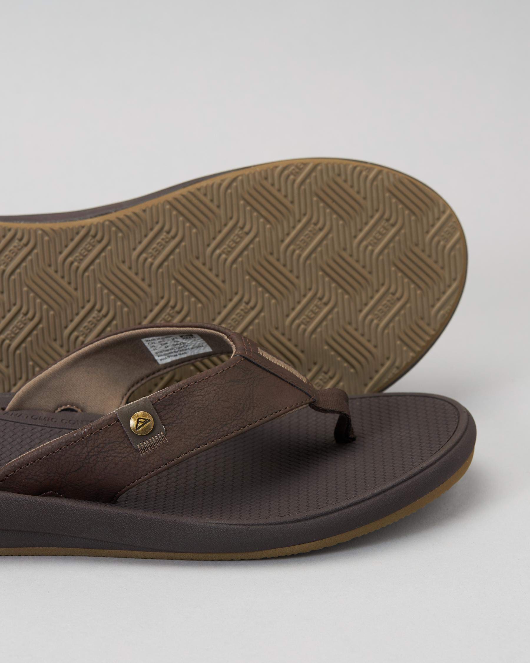 Shop Reef Phantom Nias Thongs In Brown/fossil - Fast Shipping & Easy ...