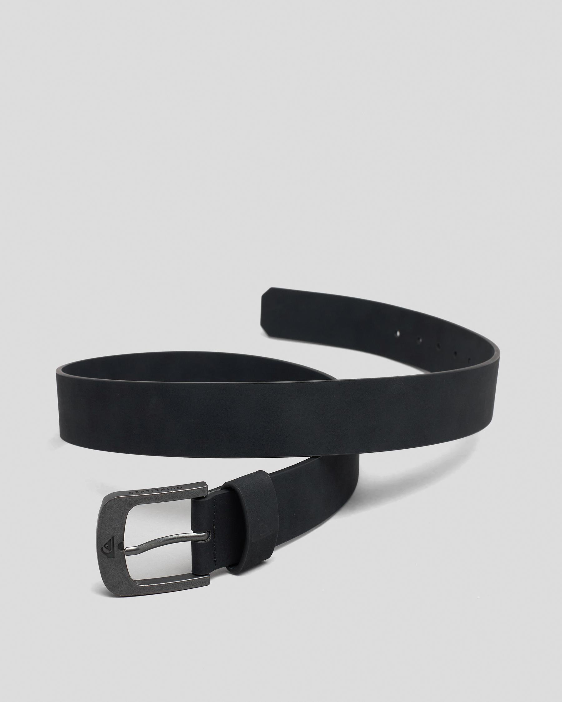 Shop Quiksilver Highway Belt In Black - Fast Shipping & Easy Returns ...