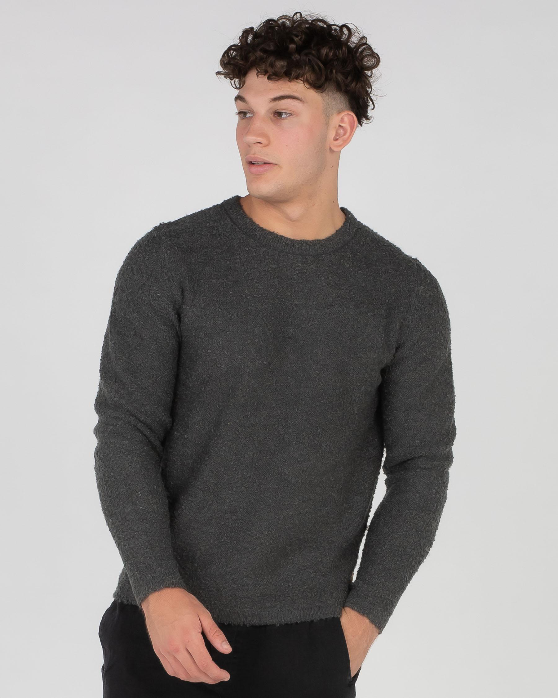 Shop Rusty Aspect Crew Neck Knit In Pavement - Fast Shipping & Easy ...