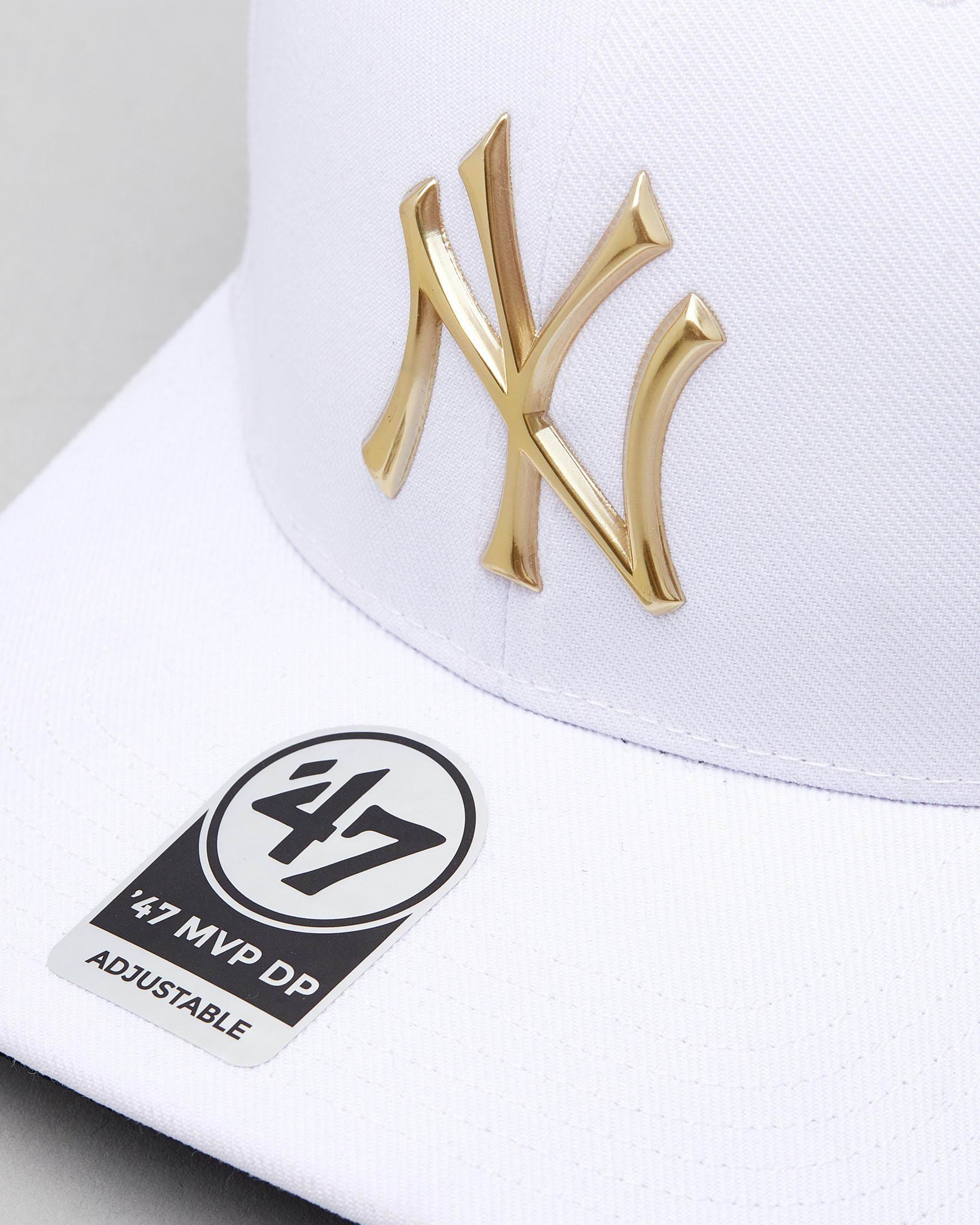 New York Yankees Crystal Cap - Elite Luxury Gold Plating