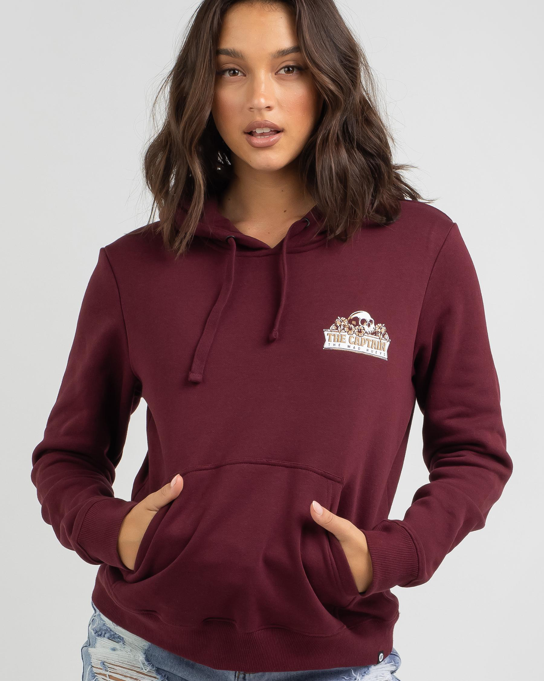 The Mad Hueys Tropic Captain Hoodie In Plum - Fast Shipping & Easy ...