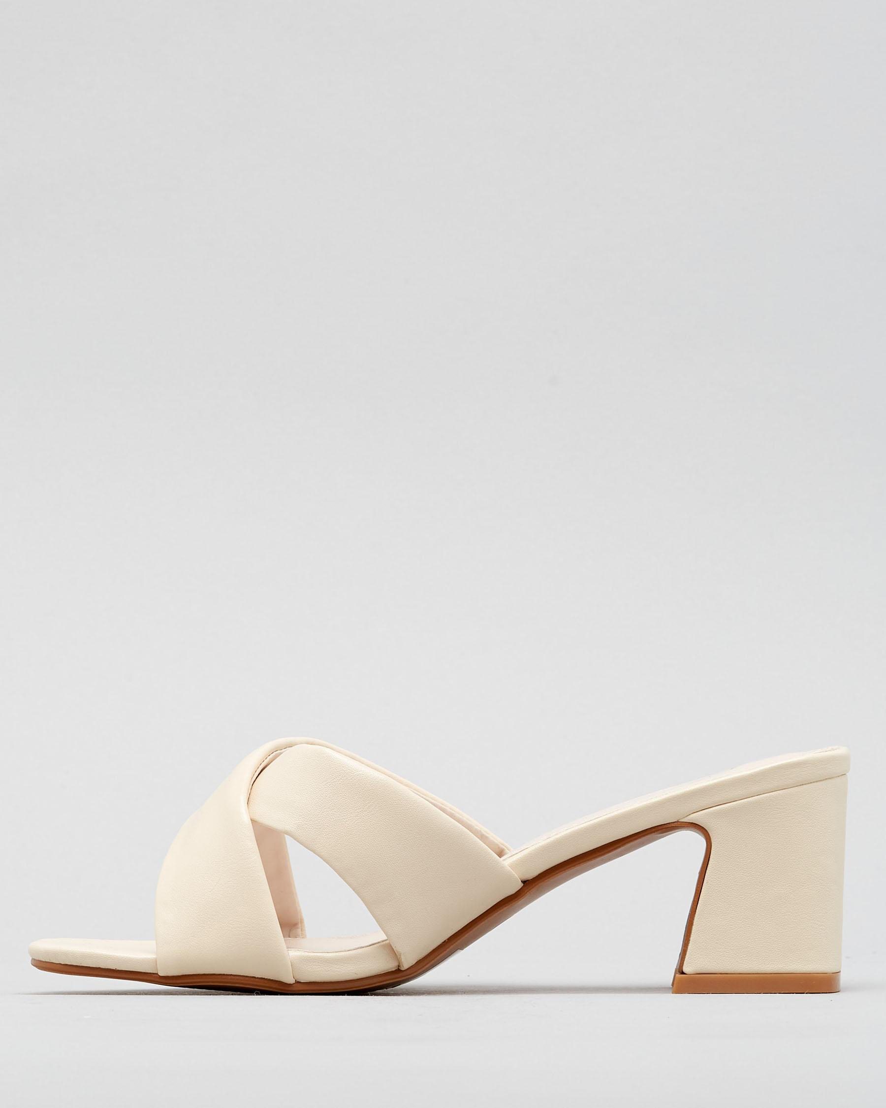 Shop Ava And Ever Courtney Heels In Ecru - Fast Shipping & Easy Returns 