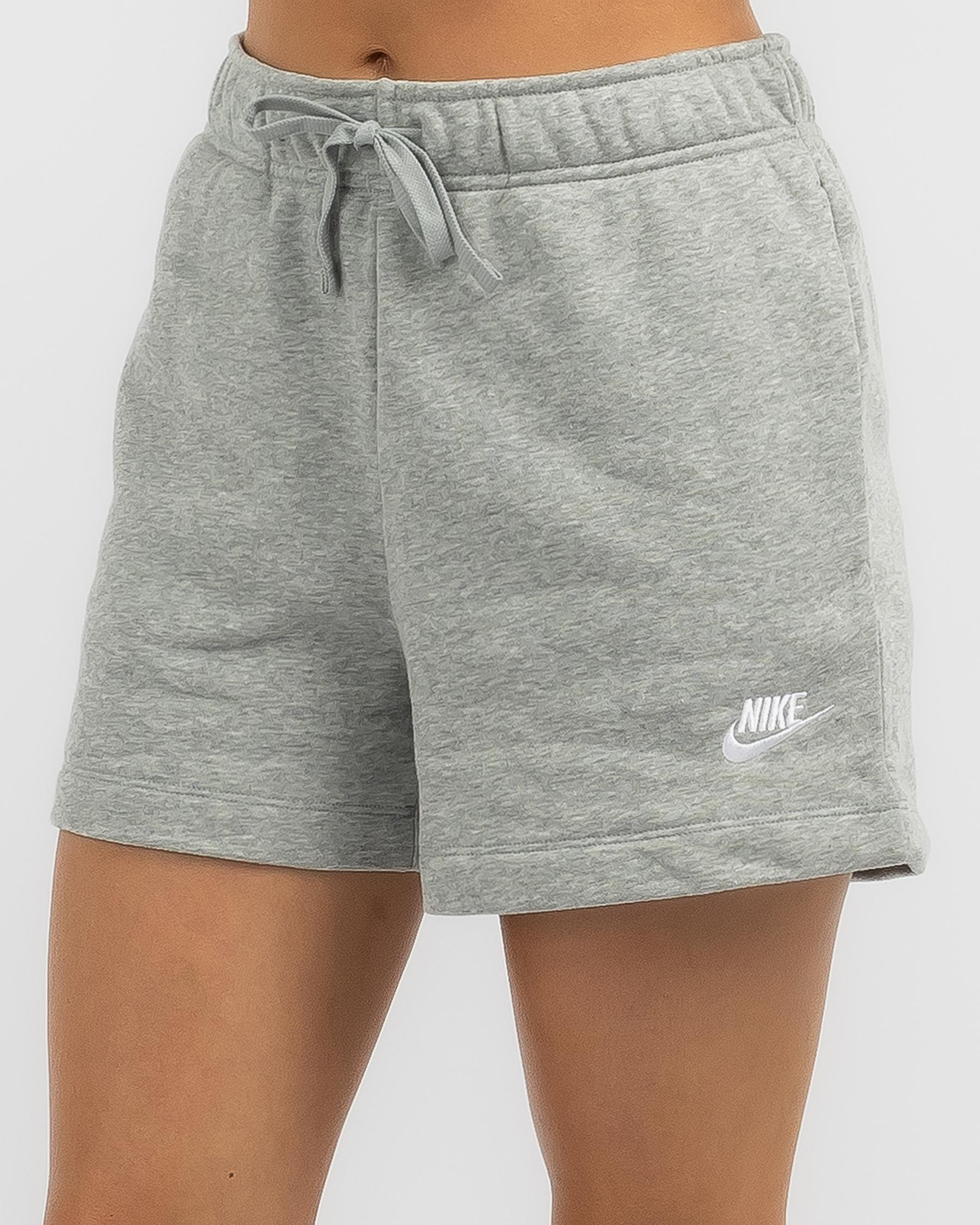 Shop Nike Club Shorts In Dk Grey Heather/white - Fast Shipping & Easy ...