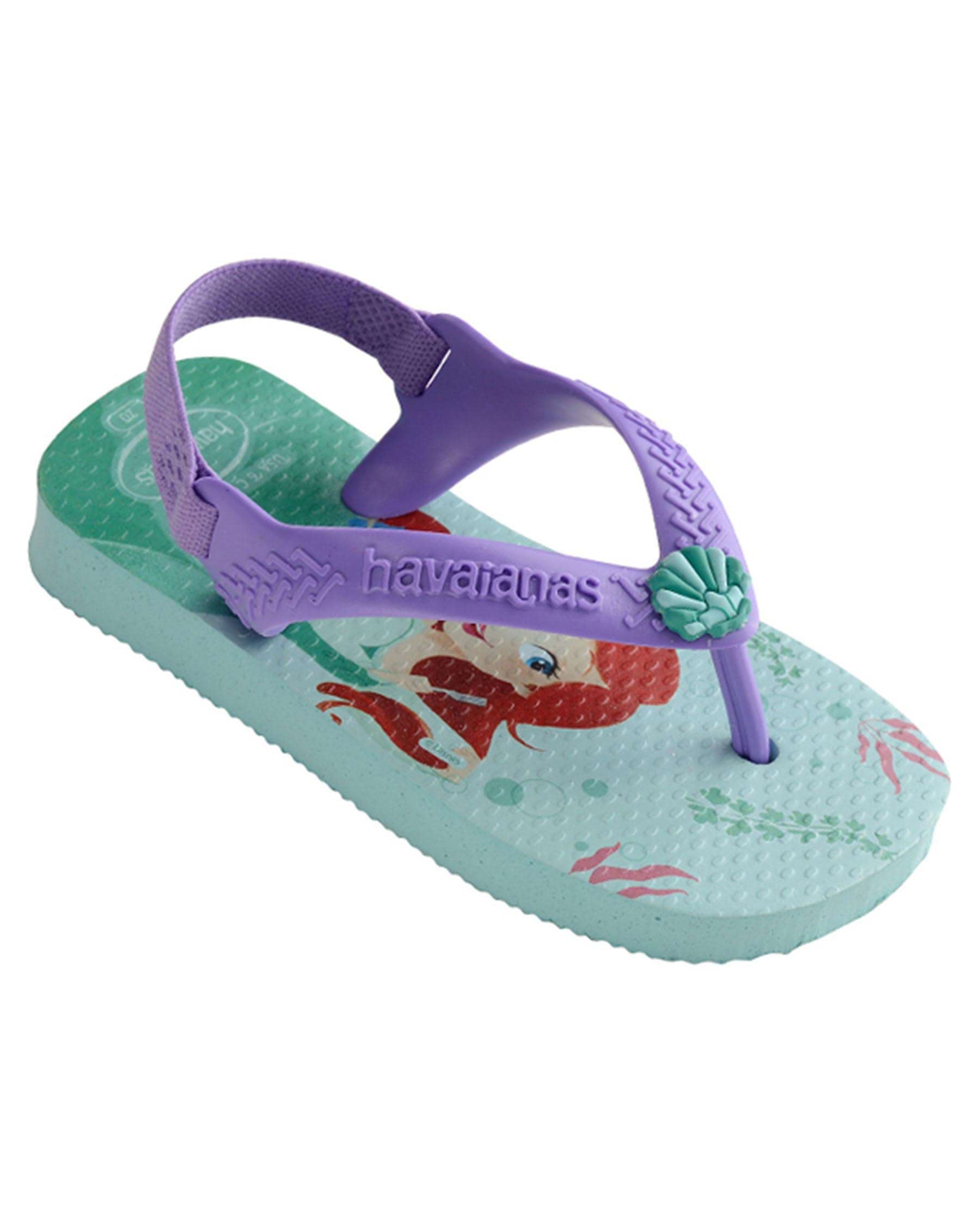 Havaianas Toddlers' Disney Princess Ariel Thongs In Ice Blue - Fast ...