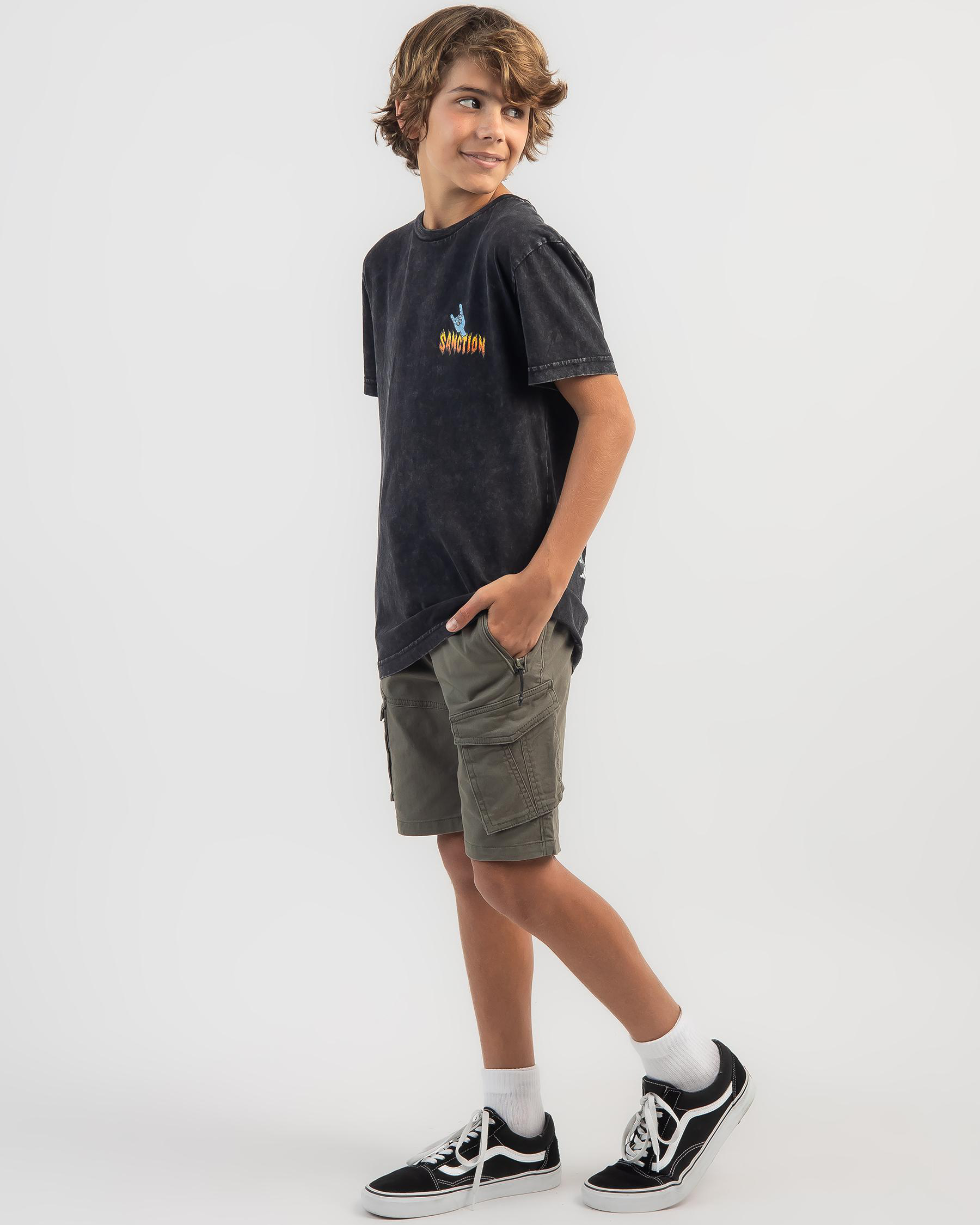 Shop Sanction Boys' Enduro T-Shirt In Black Acid - Fast Shipping & Easy ...