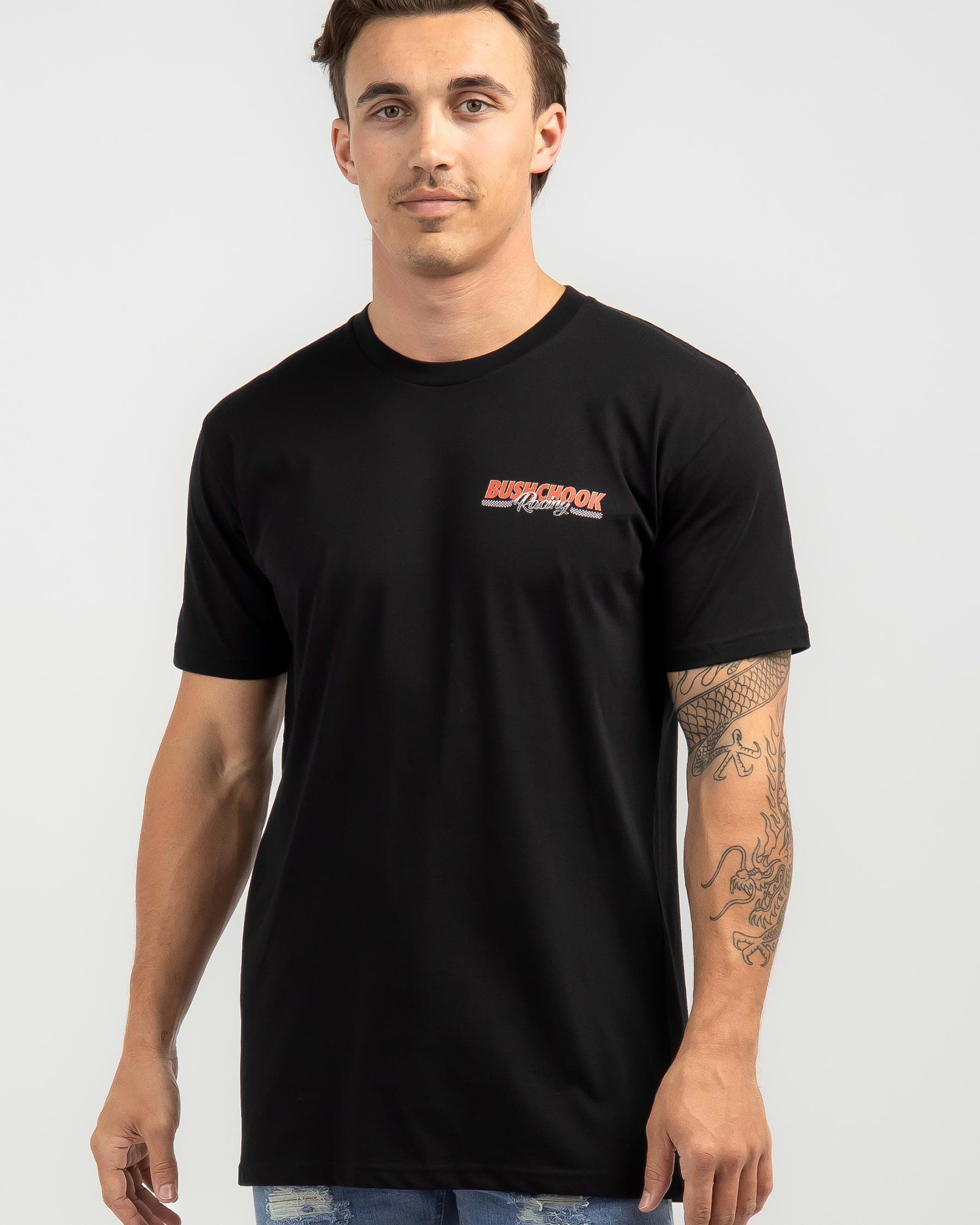 Shop Bush Chook Commy T-Shirt In Black - Fast Shipping & Easy Returns ...