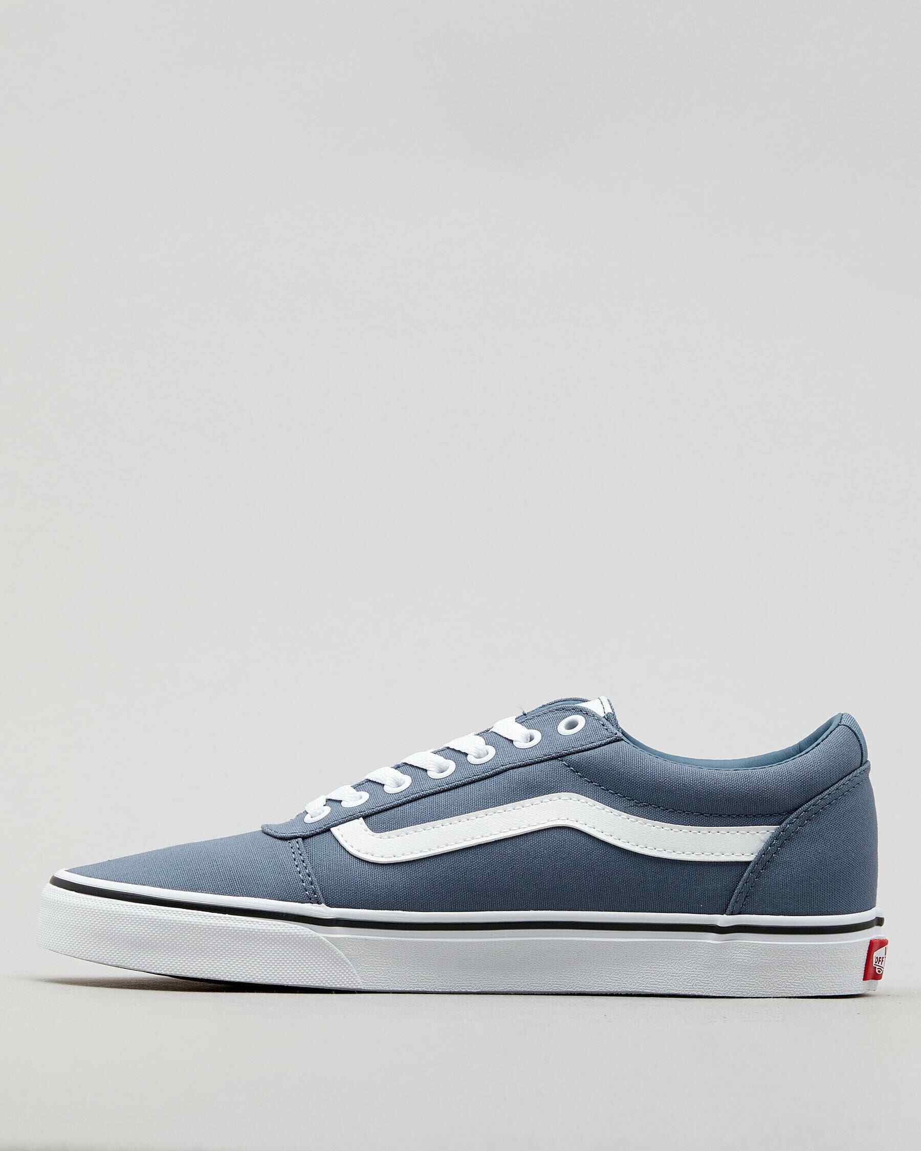 Shop Vans Ward Shoes In (canvas) Blue Mirage/whit - Fast Shipping ...