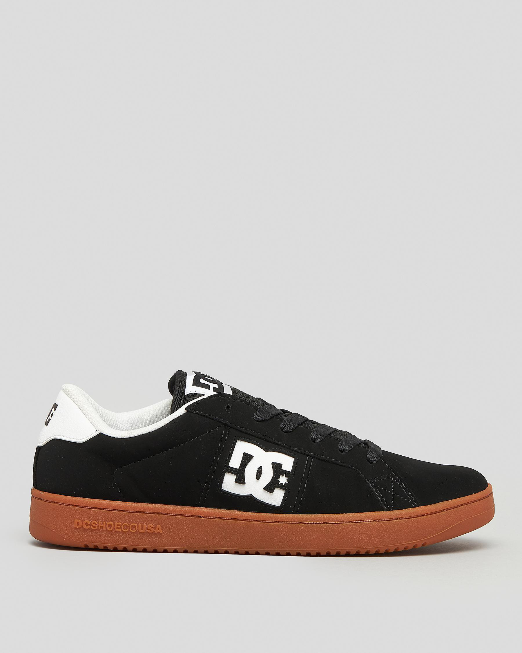 Shop DC Shoes Striker Shoes In Black/white/gum - Fast Shipping & Easy ...