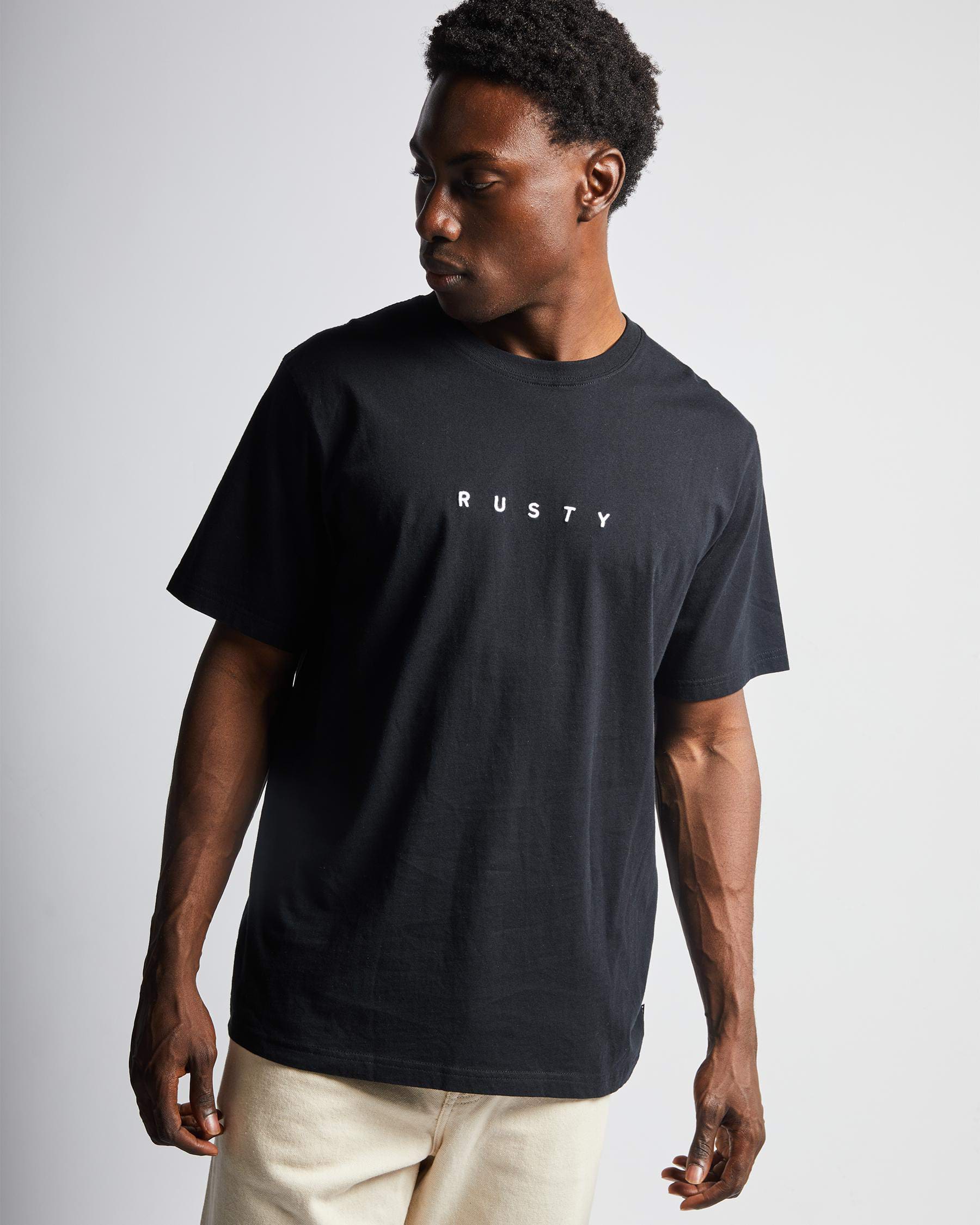 Shop Rusty Short Cut 2 T-Shirt In Black - Fast Shipping & Easy Returns ...