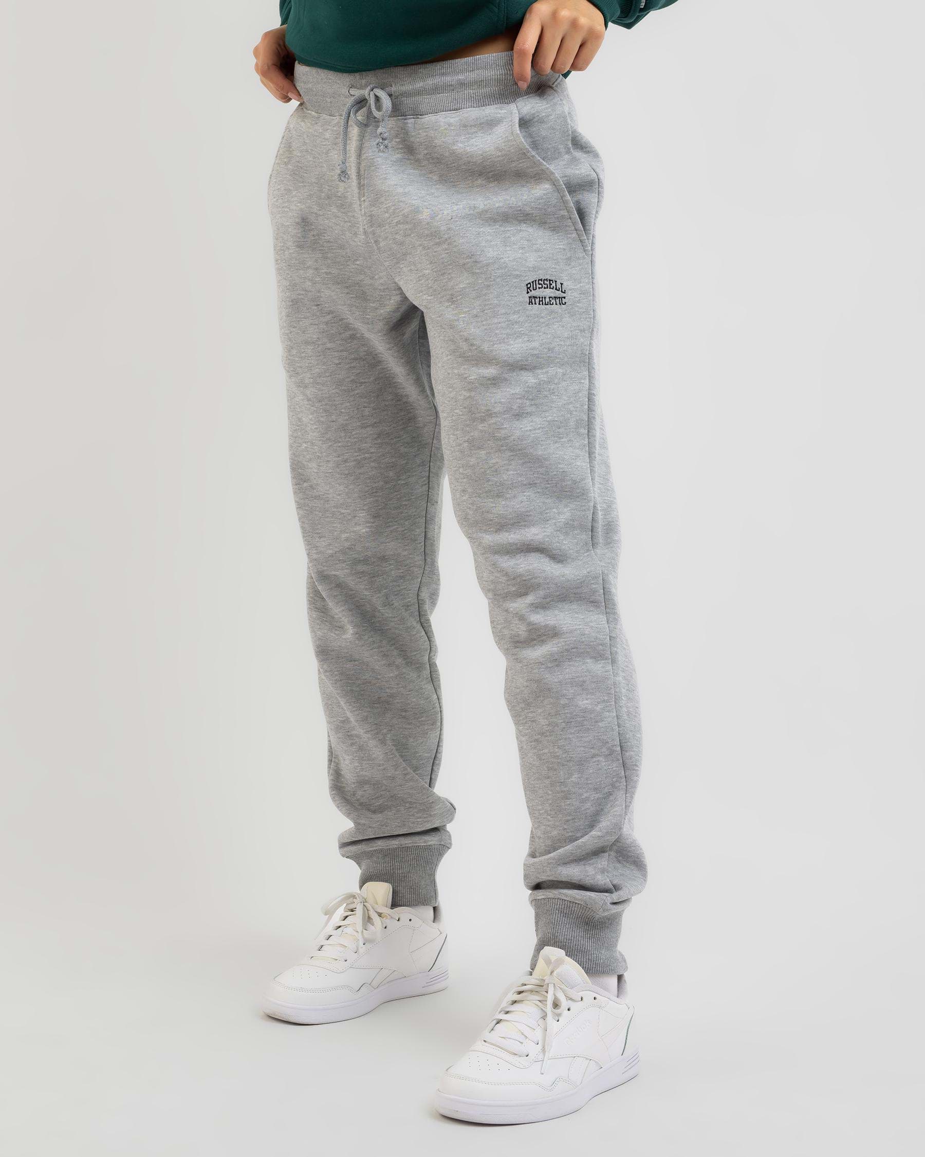 Russell Athletic Original Arch Track Pants In Grey Marle