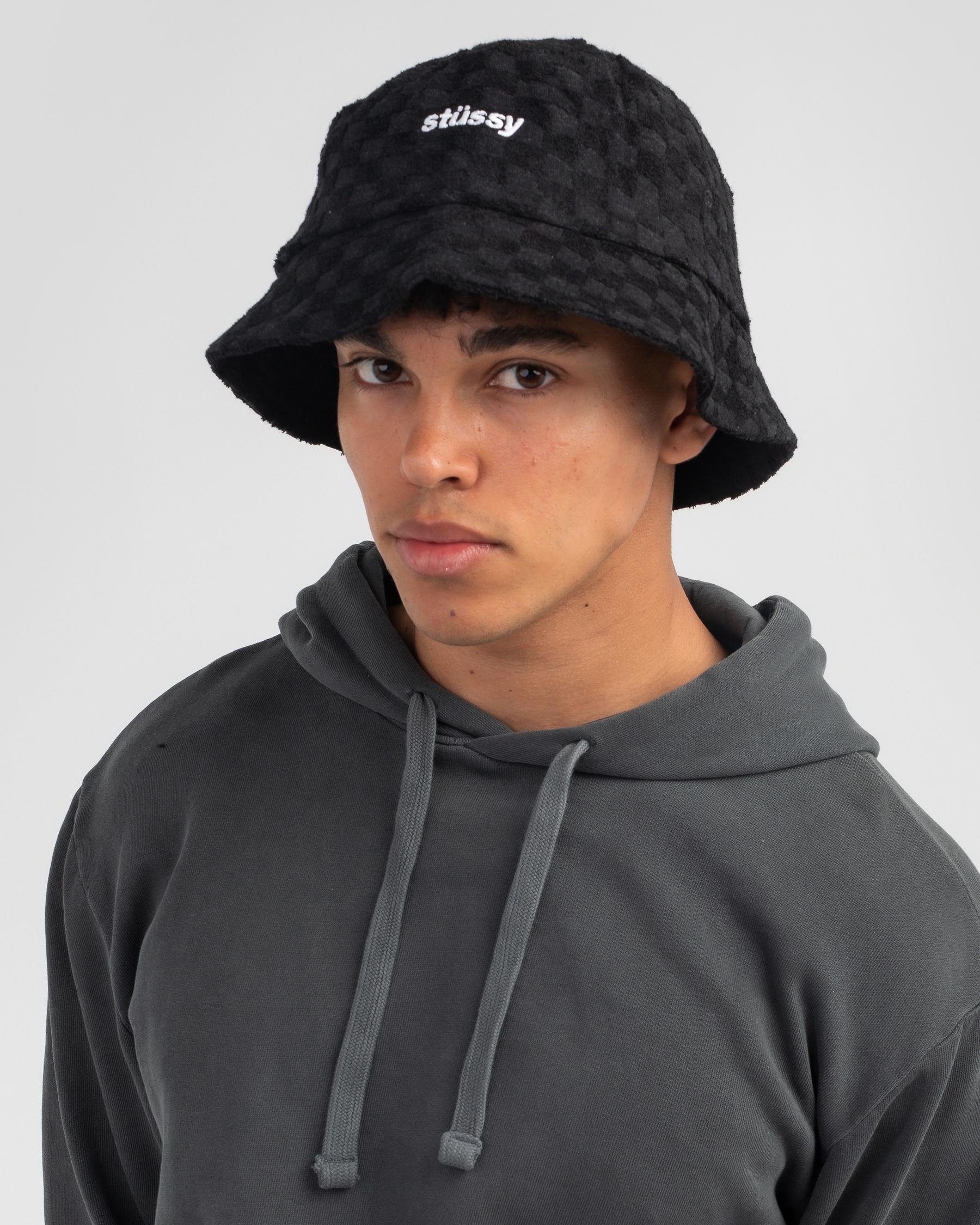 stussy terry bucket hat