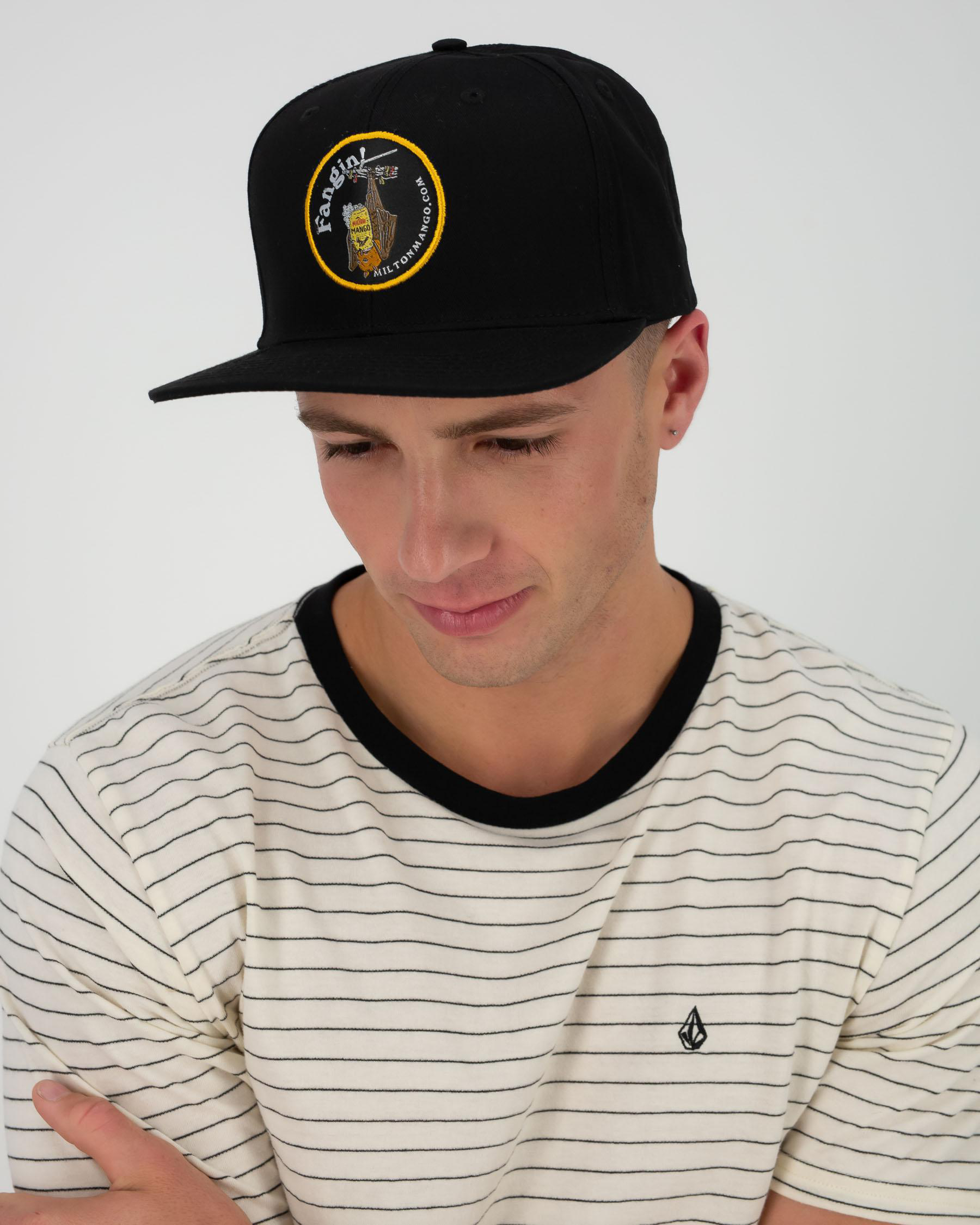 Shop Milton Mango Fangin' 2 Snapback Cap In Black - Fast Shipping ...