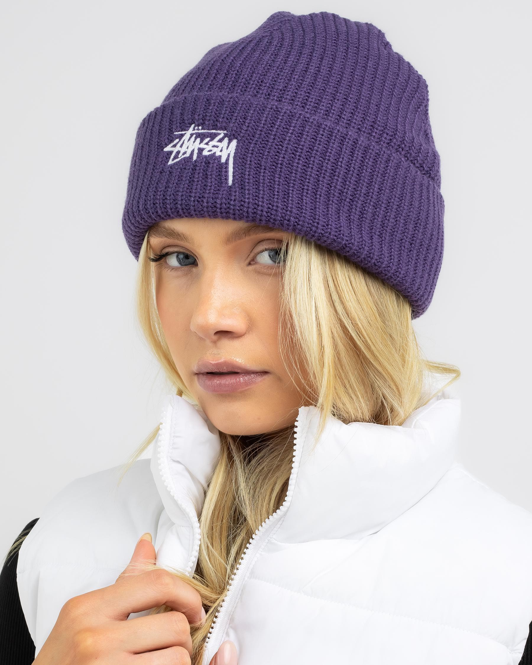 Shop Stussy Stock Cuff Beanie In Mauve - Fast Shipping & Easy Returns ...