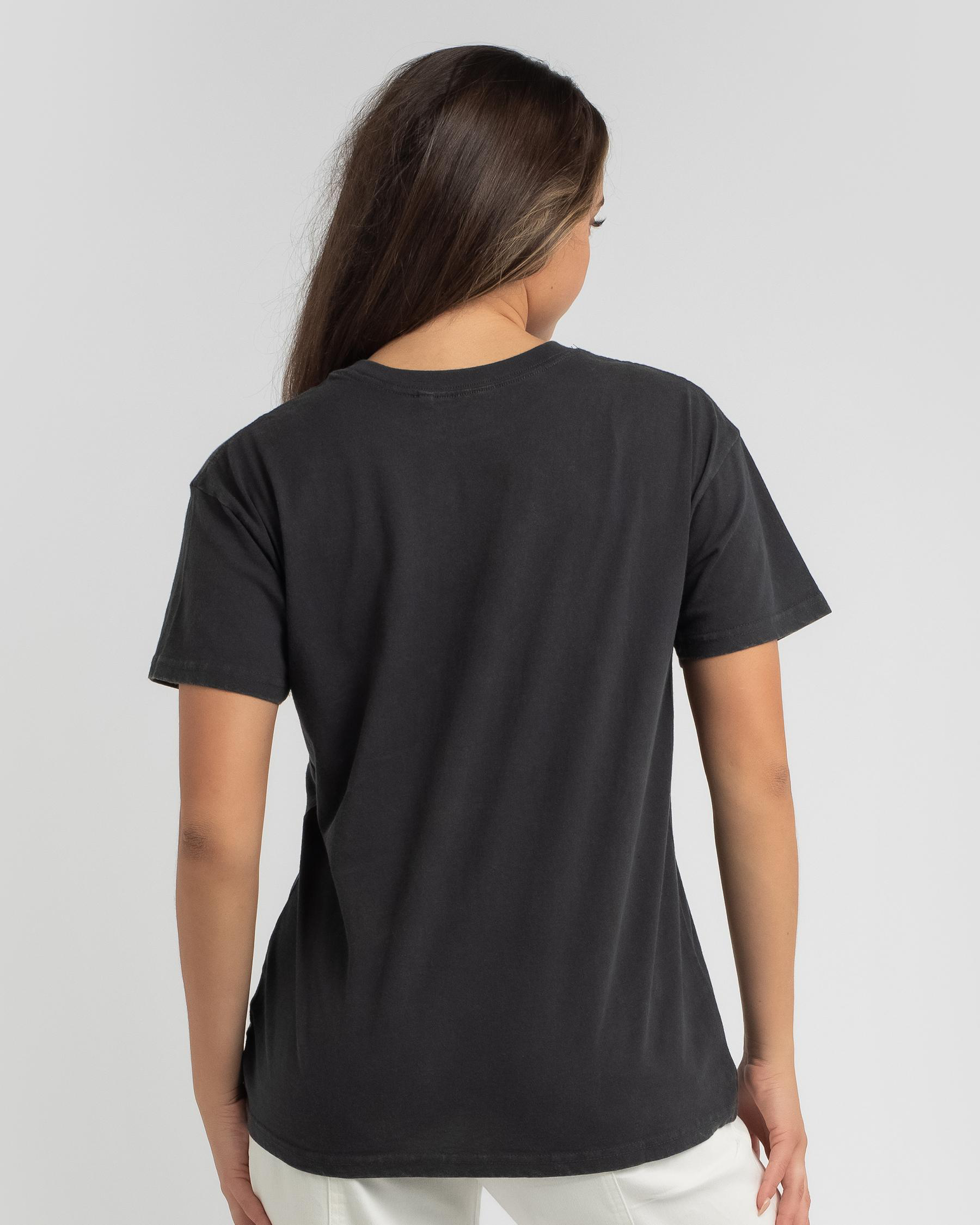 Rip Curl Authentic Surf Oversized T-Shirt In Washed Black - FREE ...