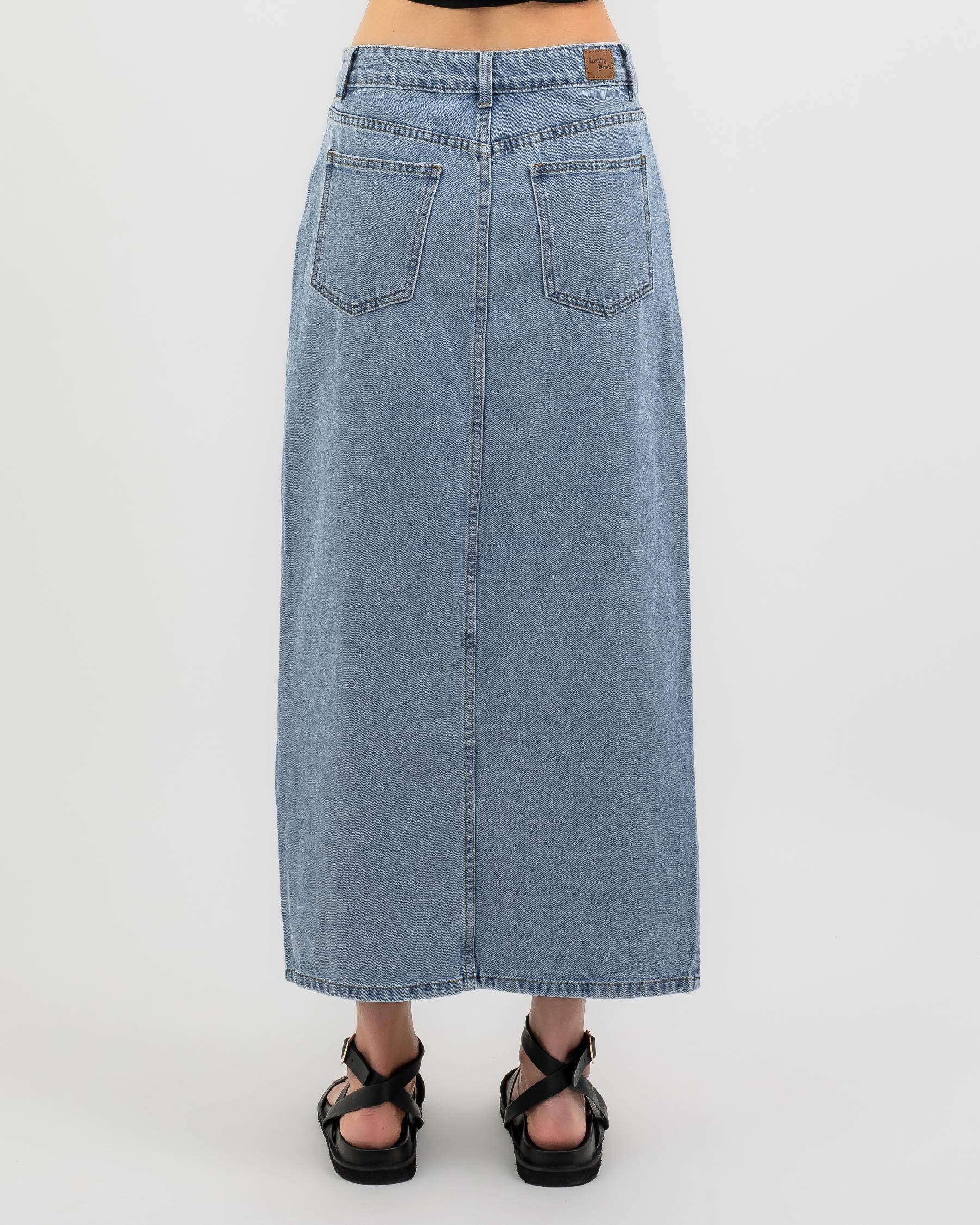 Adelaide Maxi Denim Skirt