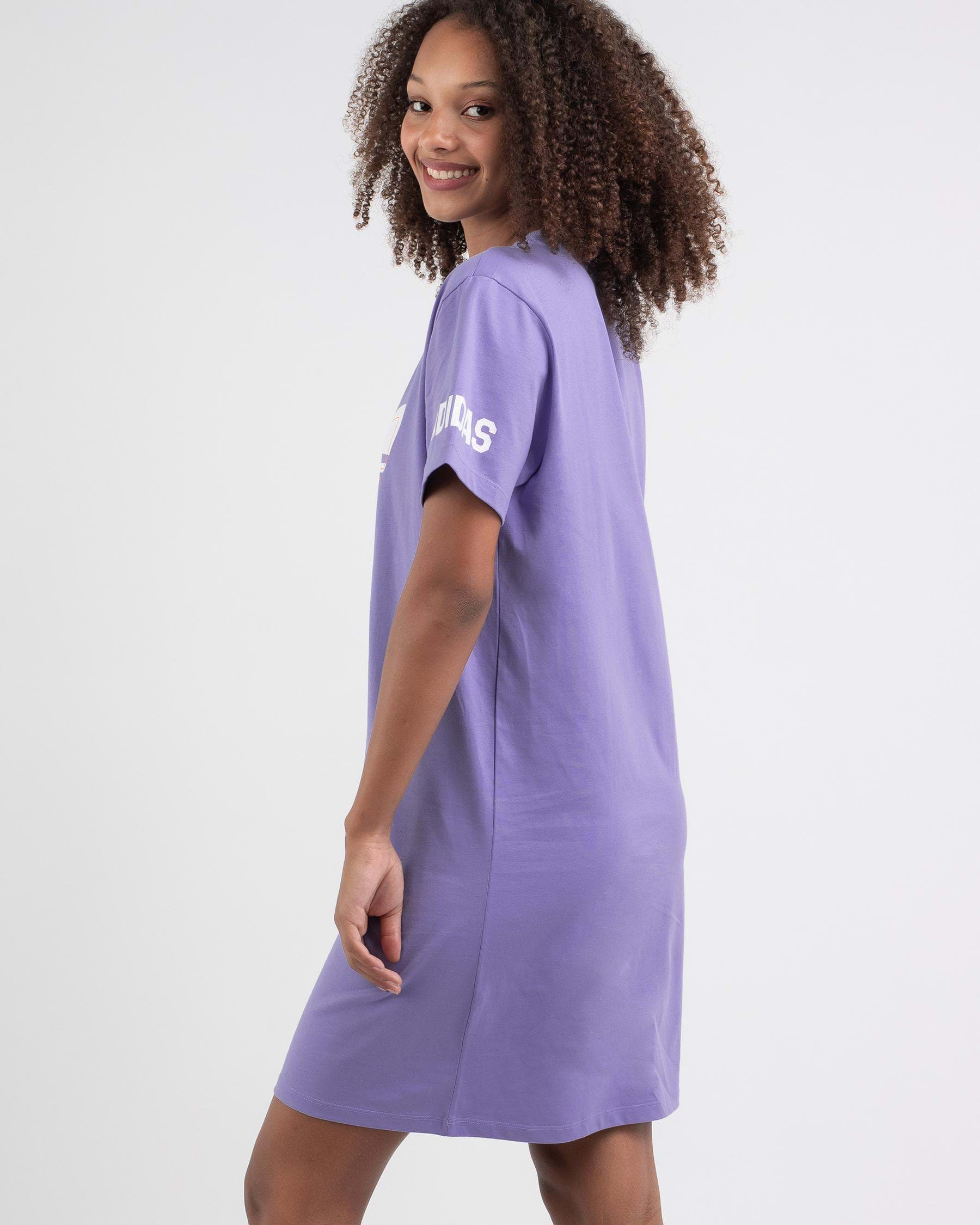 purple adidas originals dress