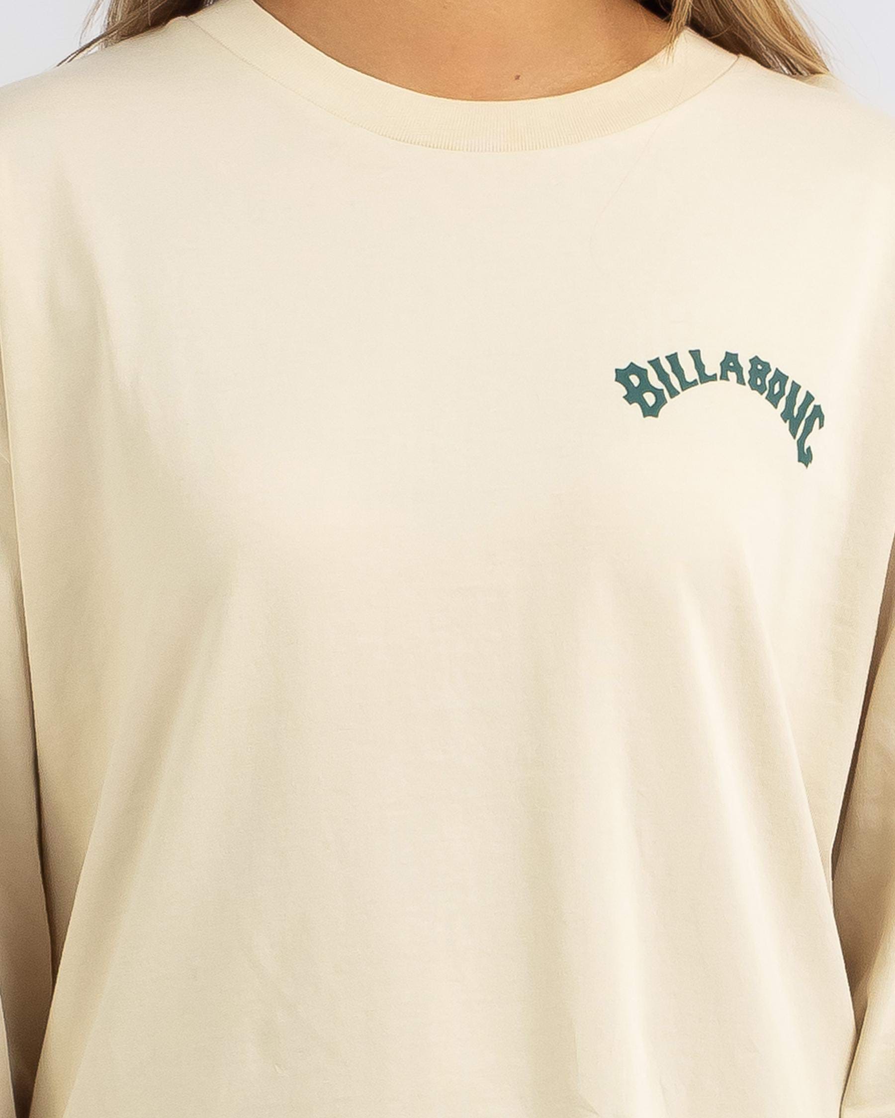 Shop Billabong 73 Nights Long Sleeve T-Shirt In Antique White - Fast ...