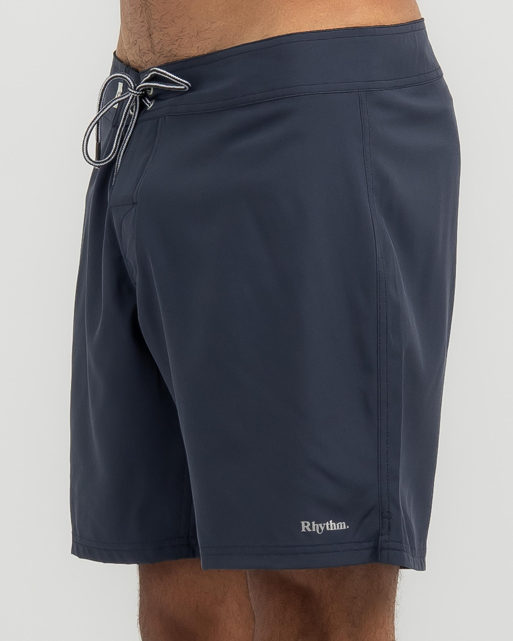 Shop Rhythm Classics Stretch Board Shorts In Worn Navy - Fast Shipping ...