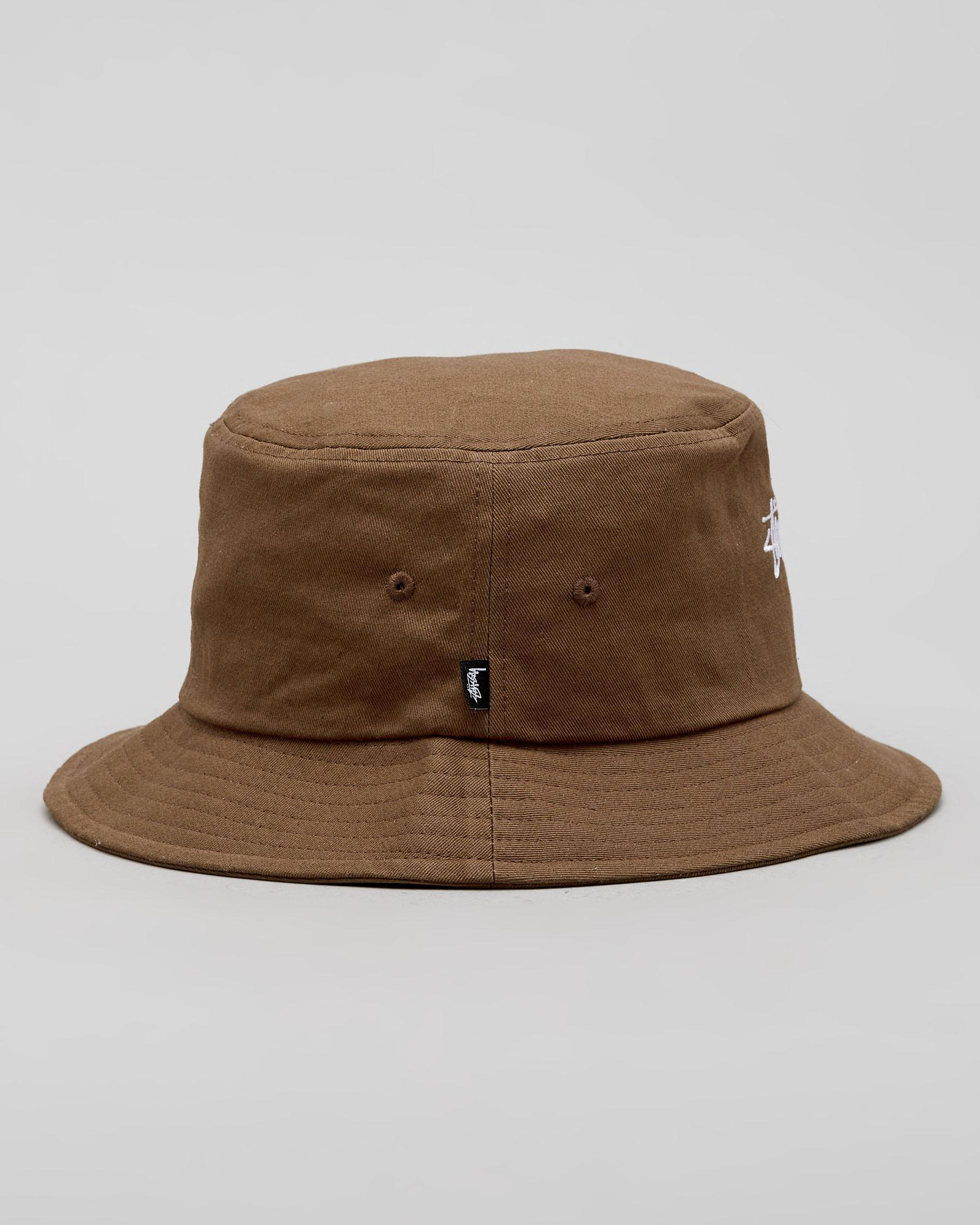 Shop Stussy Stock Bucket Hat In Chocolate - Fast Shipping & Easy ...