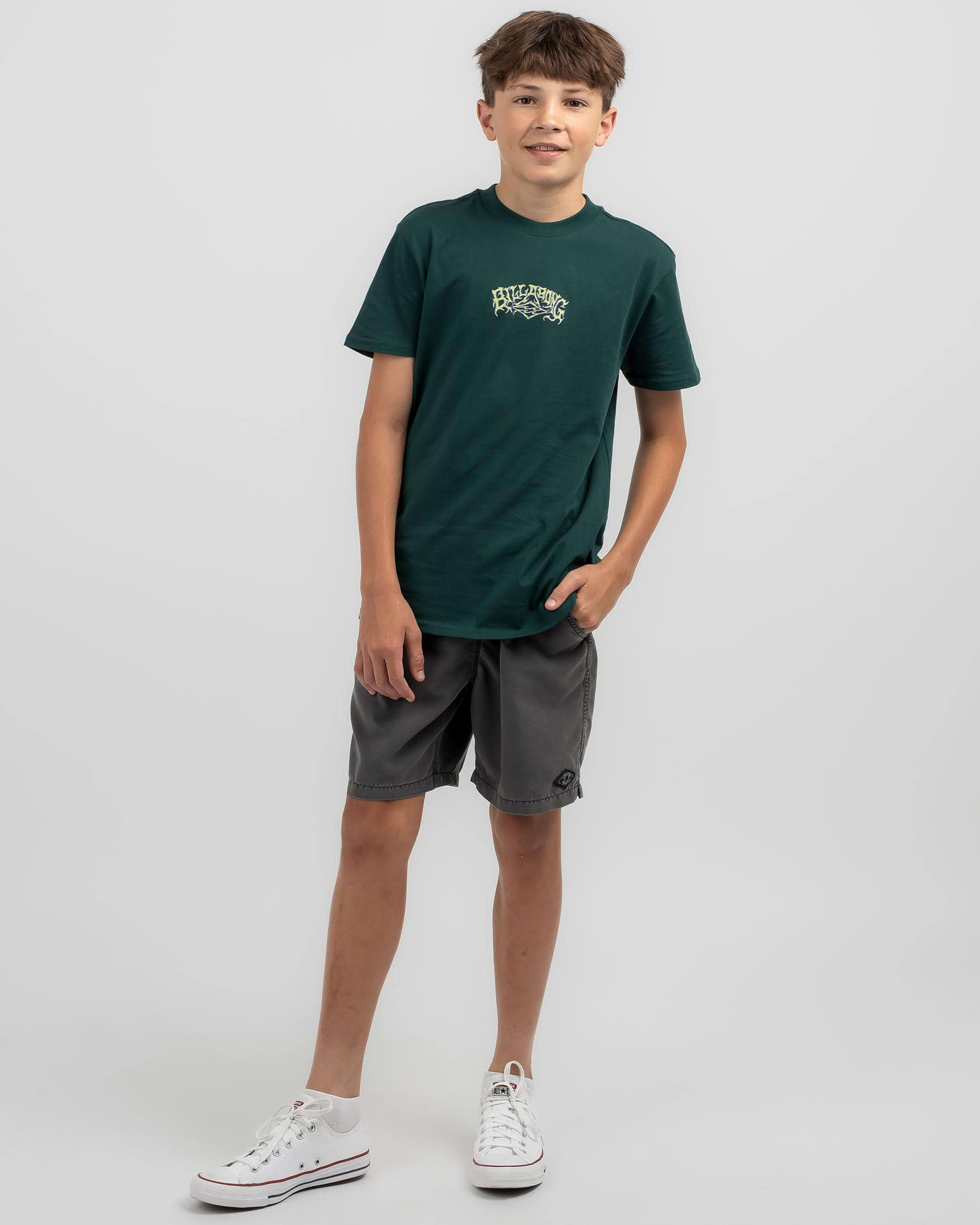 Shop Billabong Boys' Bubble T-Shirt In Deep Teal - Fast Shipping & Easy ...