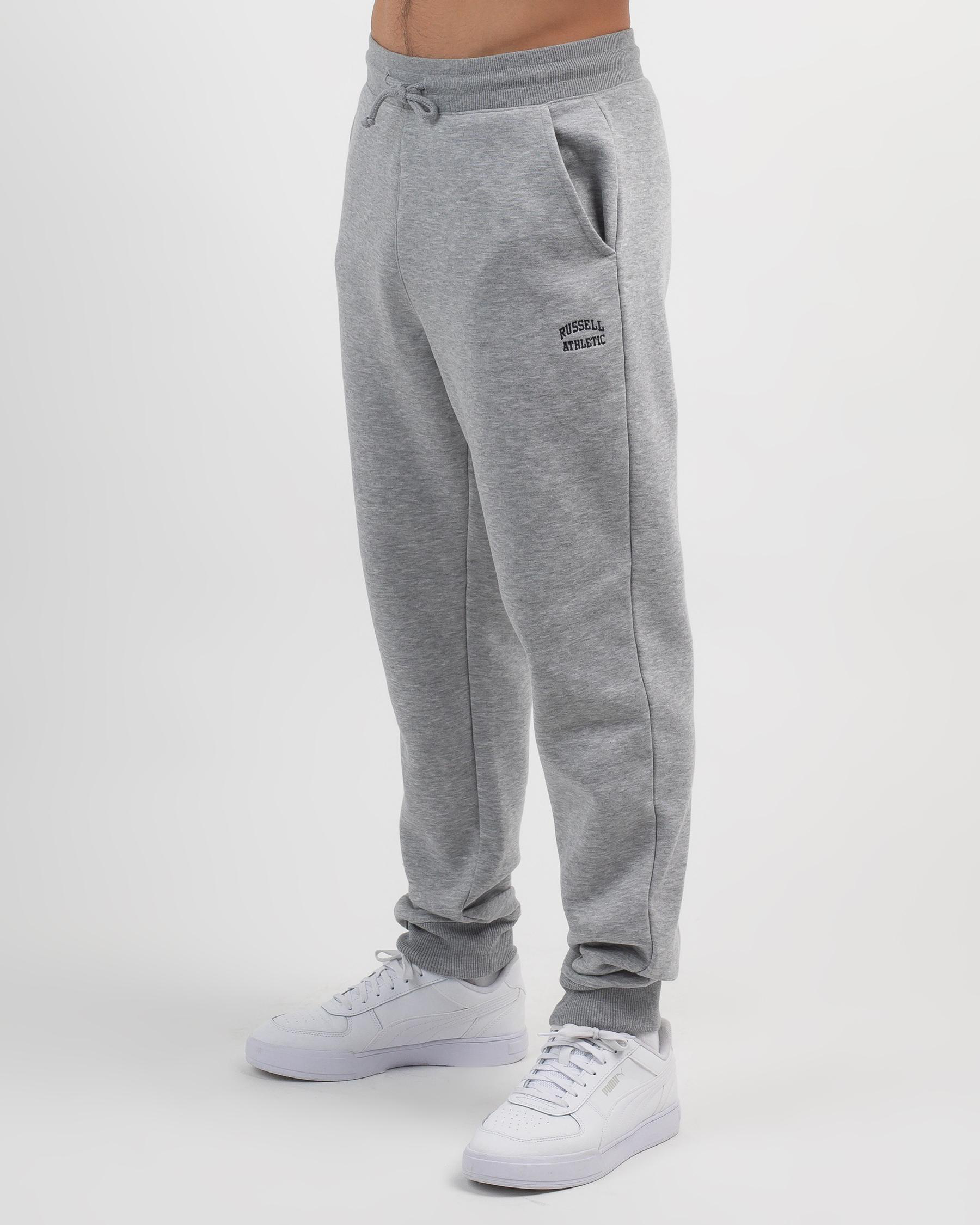 Shop Russell Athletic Originals Cuff Track Pants In Grey - Fast ...