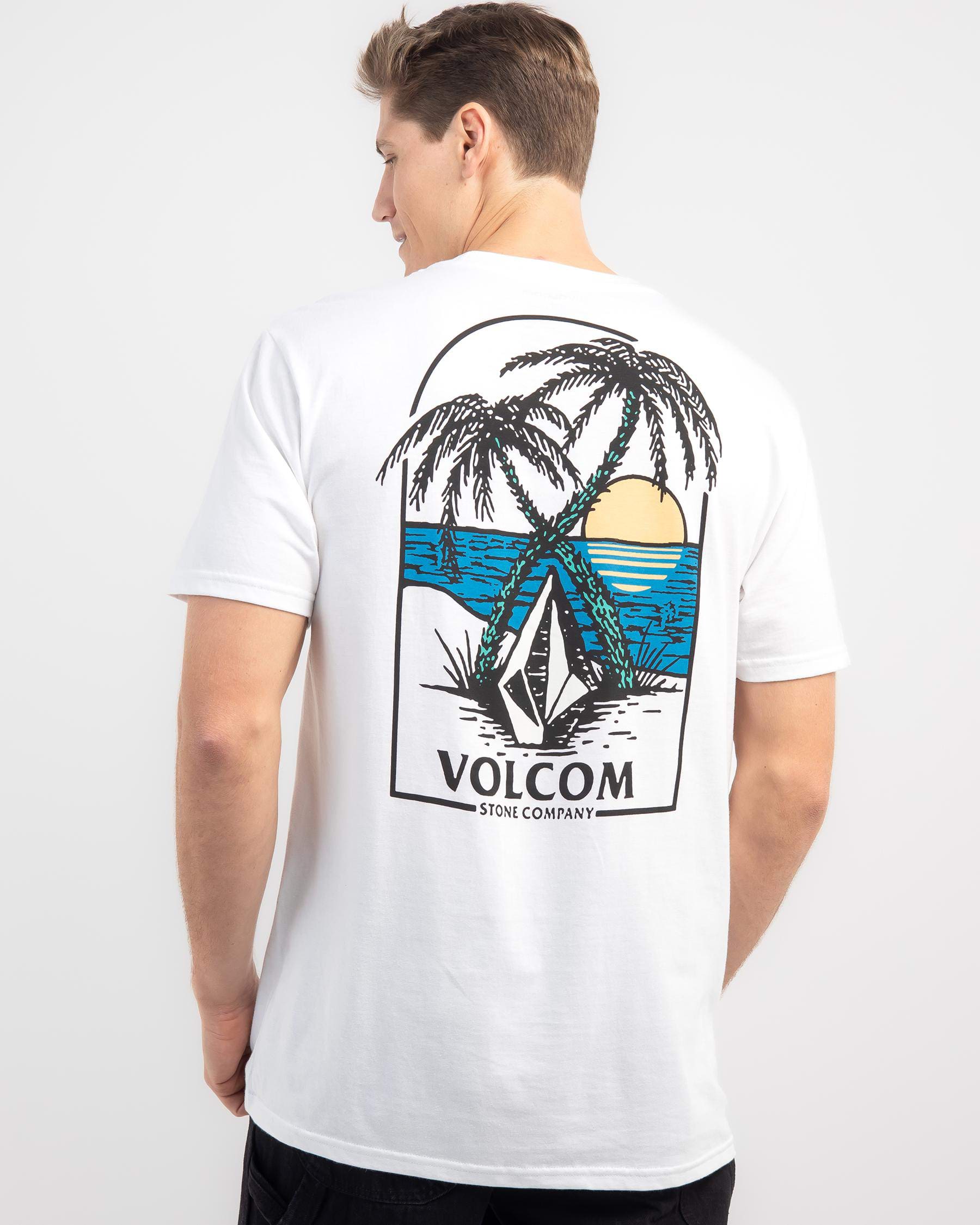 Shop Volcom Glassy Daze T-Shirt In White - Fast Shipping & Easy Returns ...