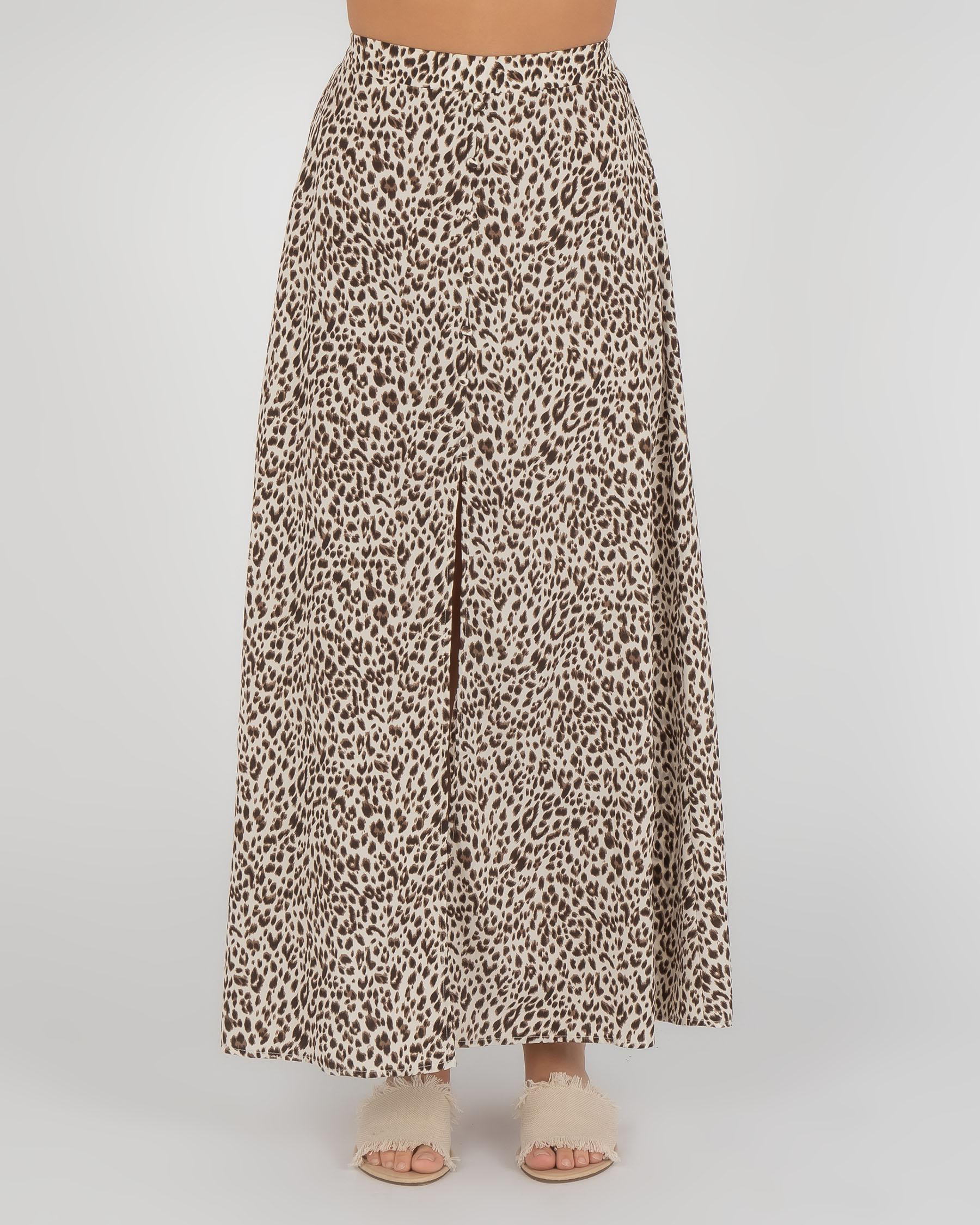 Leopard skirt city on sale beach