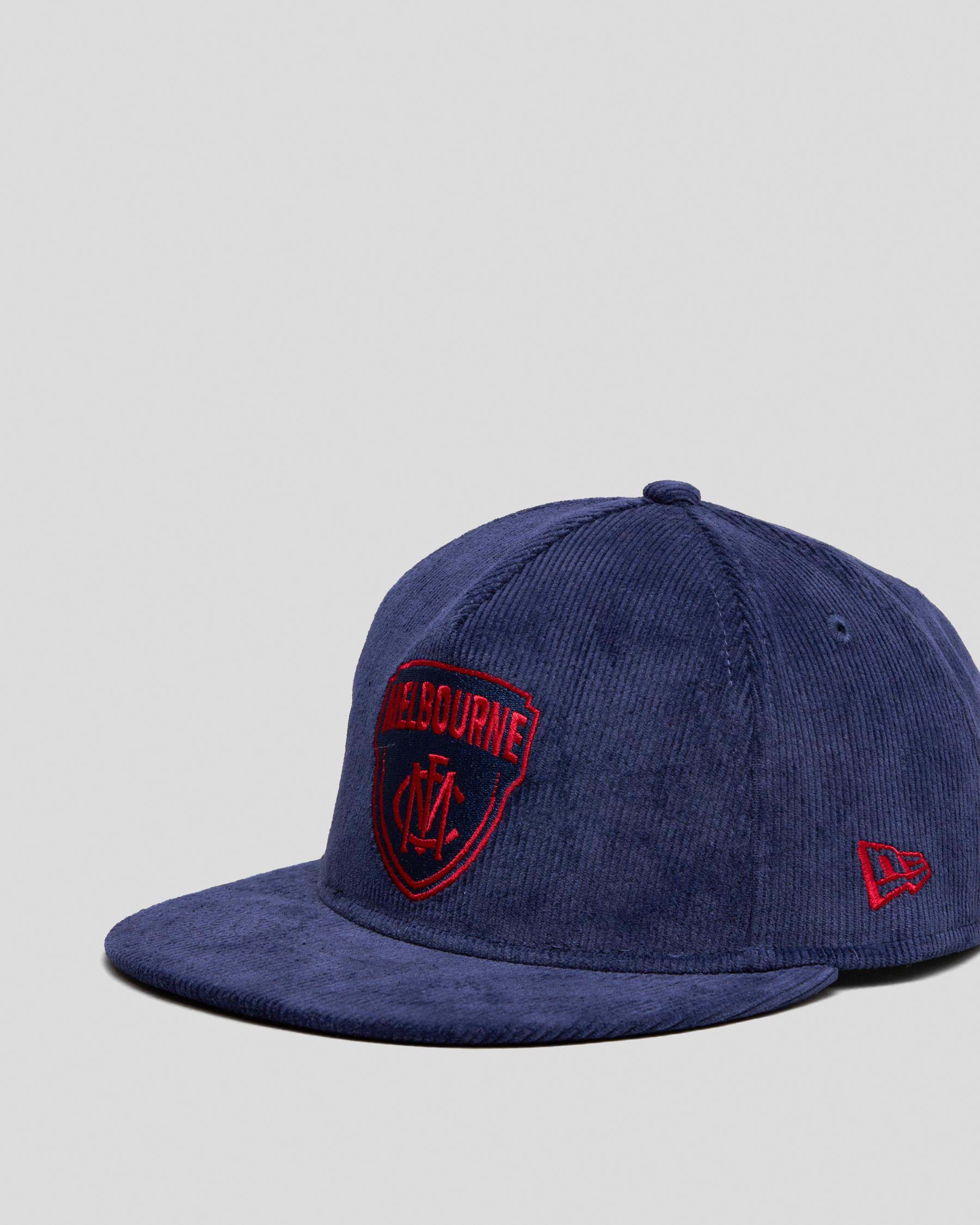 Shop New Era Melbourne Football Club Corduroy Snapback In Navy - Fast ...