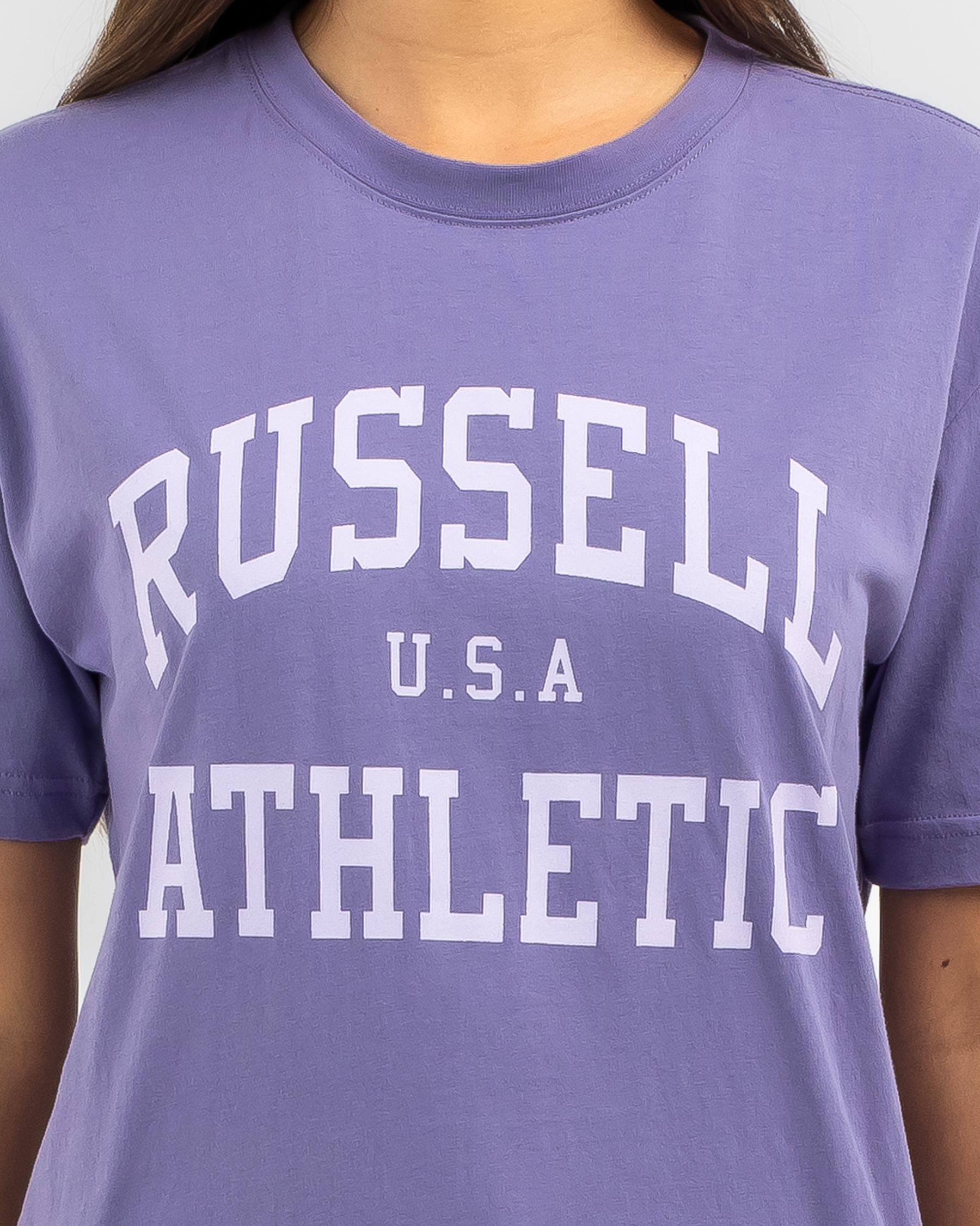 Russell Athletic Arch Logo T-Shirt In Day Break - FREE* Shipping & Easy  Returns - City Beach United States